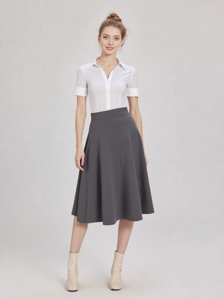 FALDA MIDI 3848 - Emma Wu Design