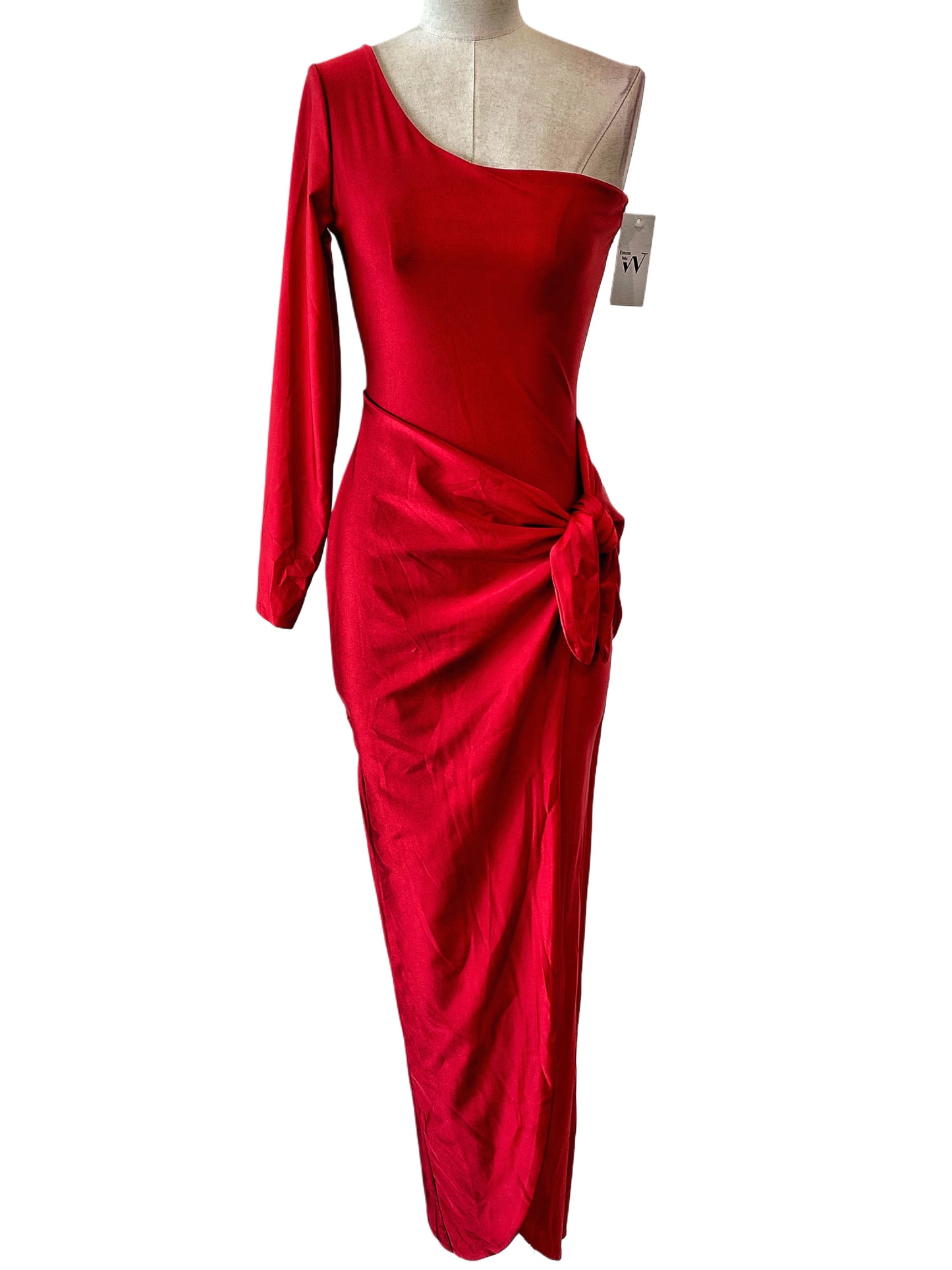 VESTIDO LARGO ELÁSTICO BRILLANTE - Emma Wu Design - 4746