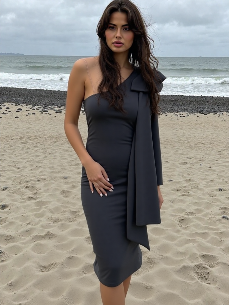 VESTIDO MIDI 23118 - Emma Wu Design