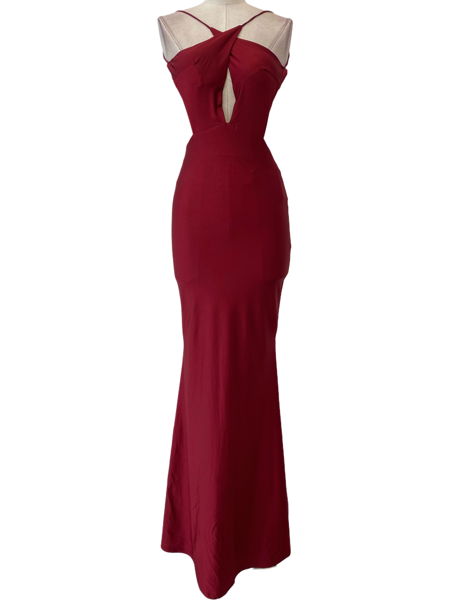 VESTIDO LARGO ELÁSTICO BRILLANTE - Emma Wu - 25081