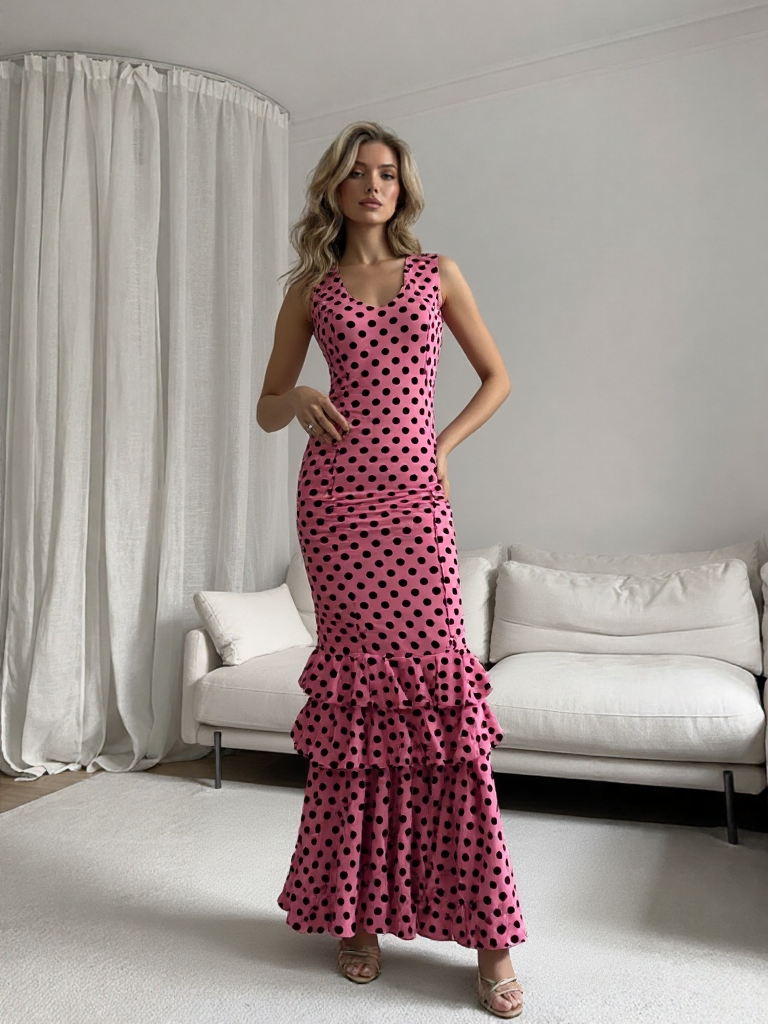 COSTUMES DE FLAMENCO POUR LA FOIRE D'AVRIL &amp; LYCRA FLAMENCO 21048 EMMA WU DESIGN FLAMENCO