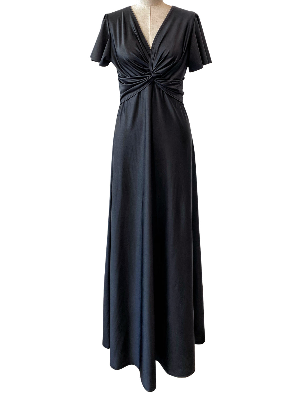 VESTIDO LARGO ELÁSTICO BRILLANTE 6242 - Emma Wu Design