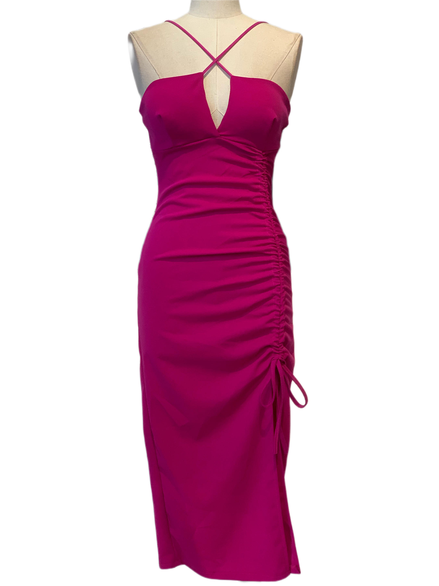 VESTIDO MIDI - Emma Wu Design - 23208