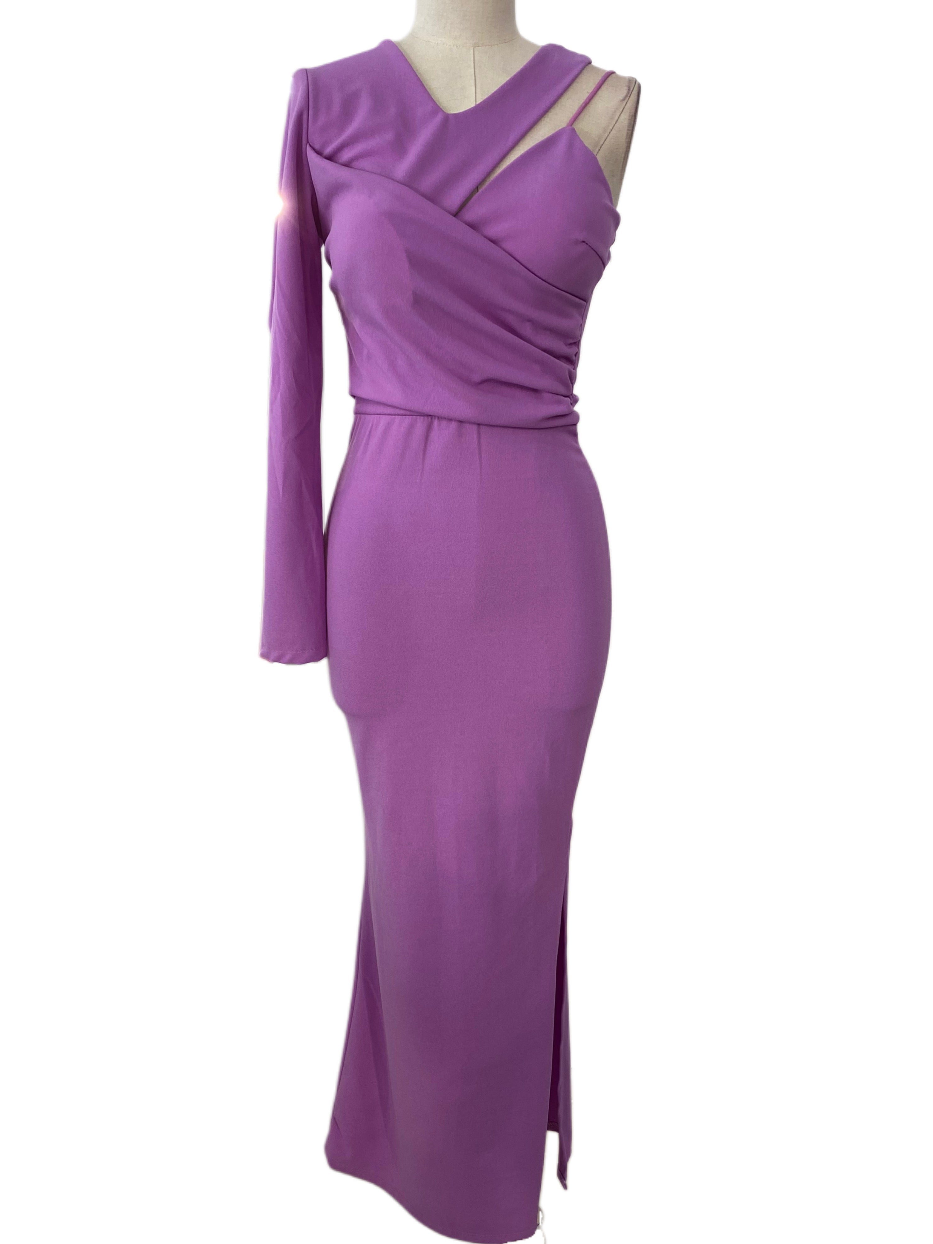 Emma Wu Design Vestido Largo 23022 en Crepe Scuba Elegante y Sofisticado para Mujer