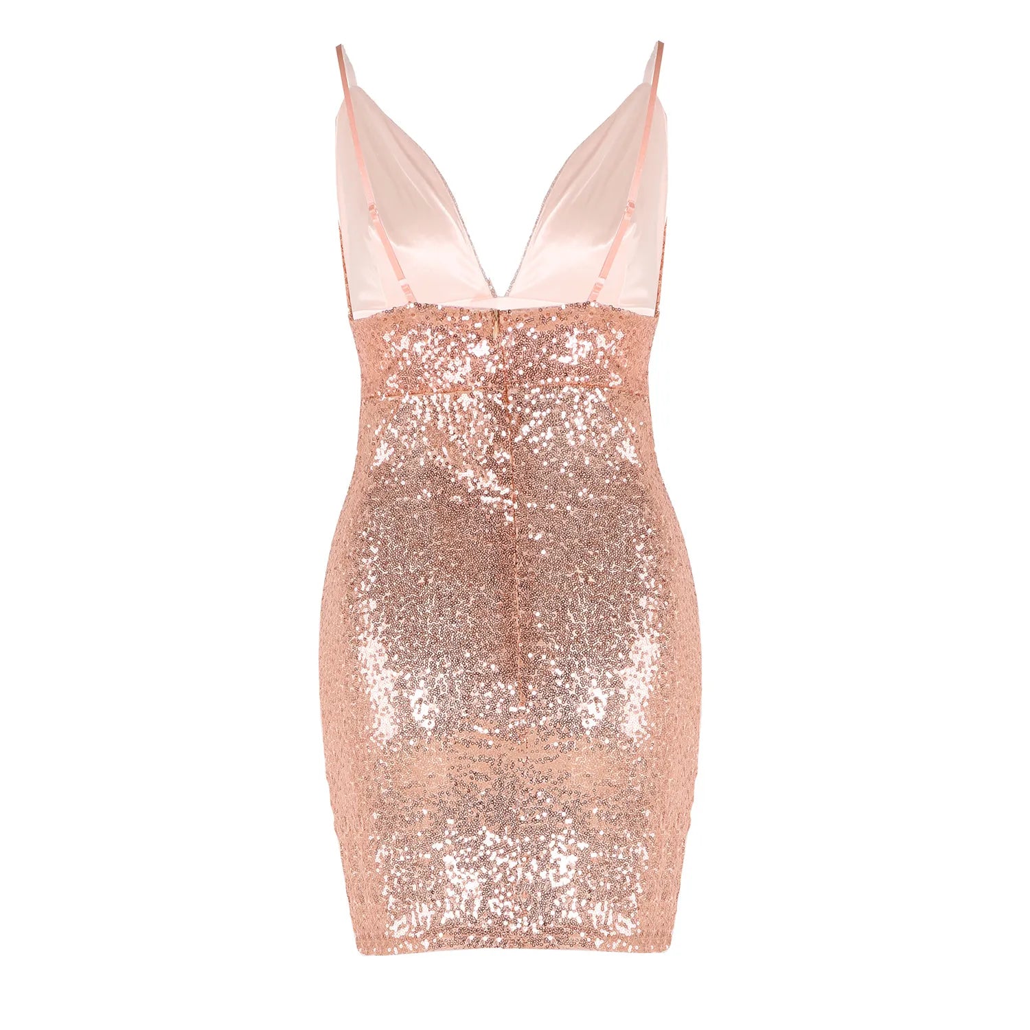 VESTIDO CORTO LENTEJUELA - EMMA WU SELECTION