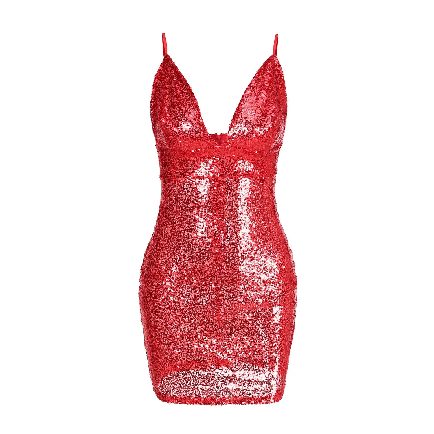 VESTIDO CORTO LENTEJUELA - EMMA WU SELECTION