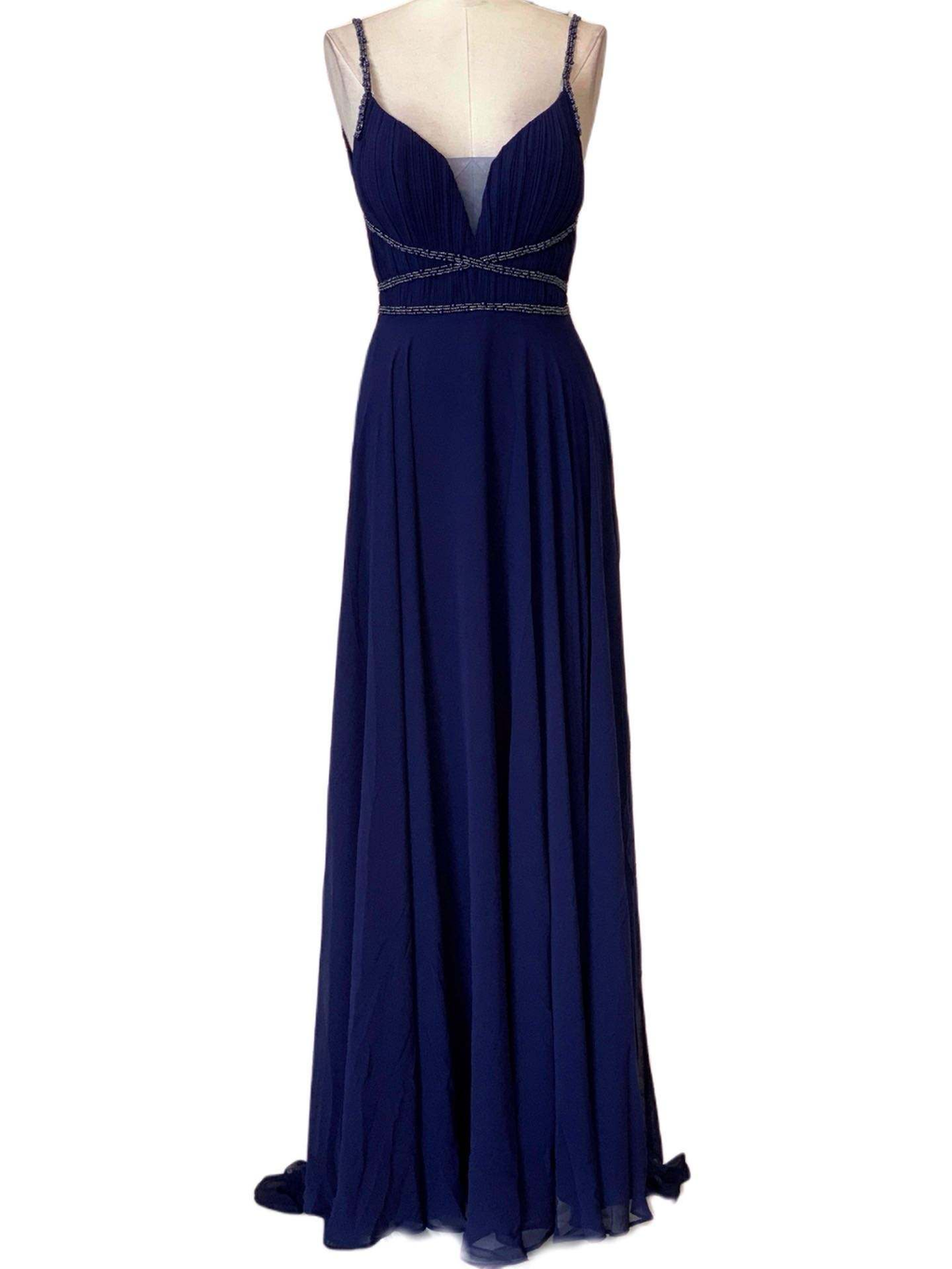 Emma Wu Design Vestido Largo 7011 Elegante Vestido Largo en Color Sólido para Emma Wu Design