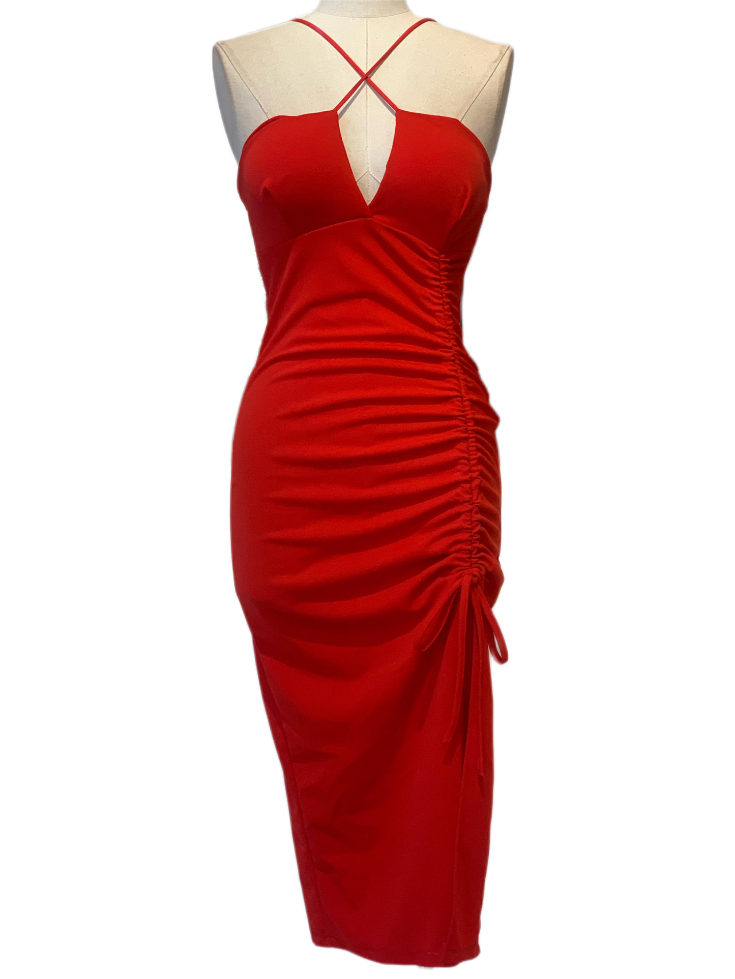 VESTIDO MIDI - Emma Wu Design - 23208