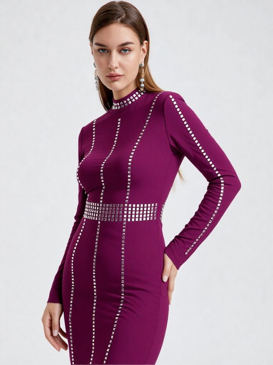 VESTIDO MIDI 7453  - Emma Wu Design