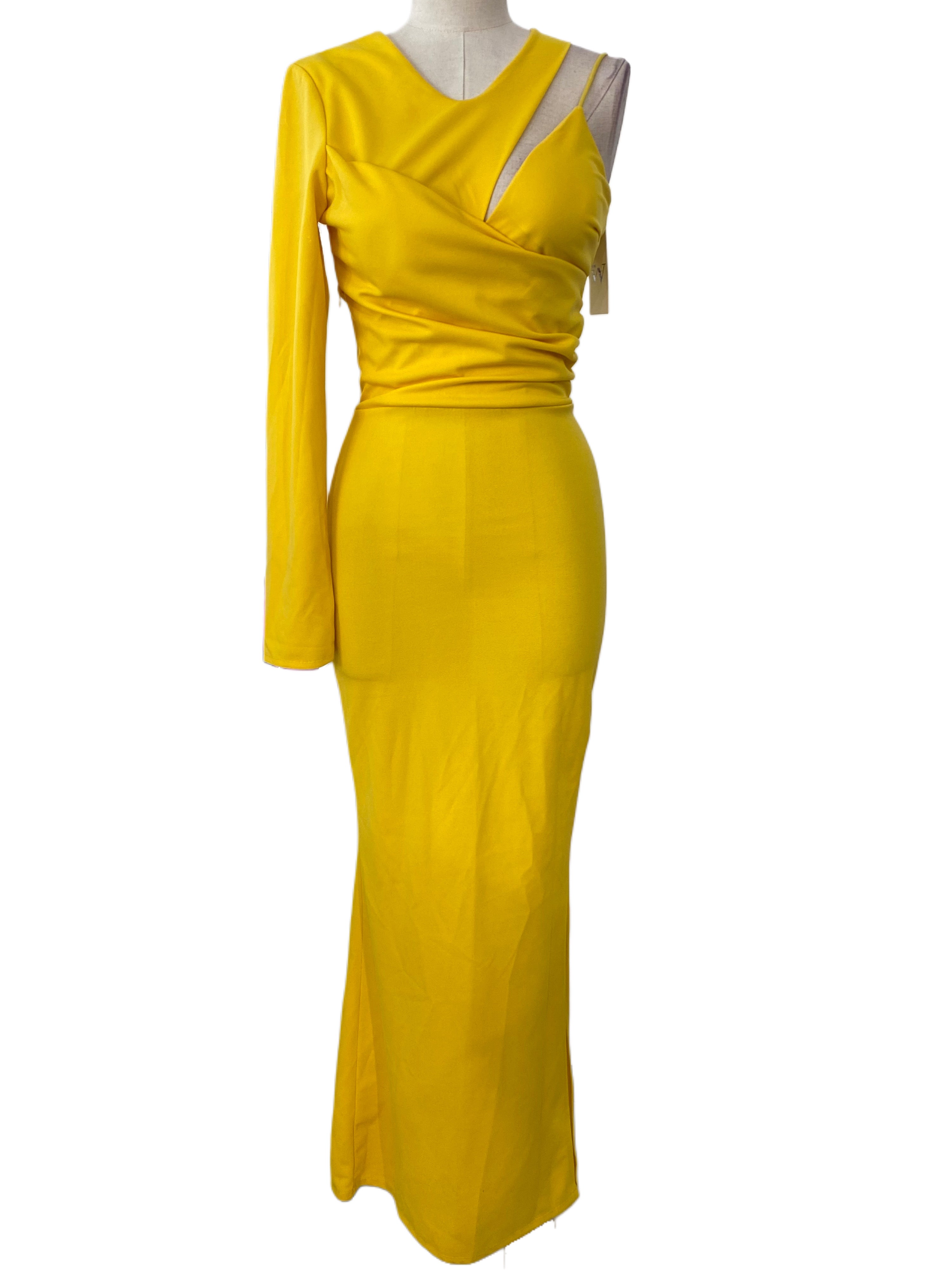 Emma Wu Design Vestido Largo 23022 en Crepe Scuba Elegante y Sofisticado para Mujer