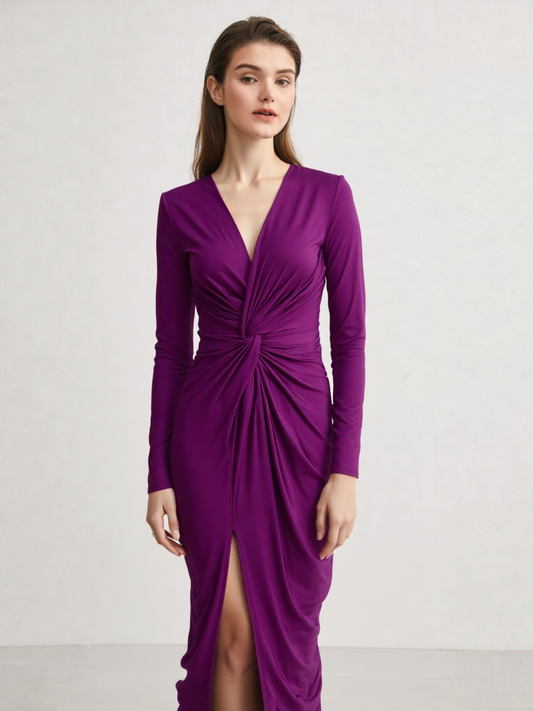 VESTIDO LARGO 5047A  - Emma Wu Design