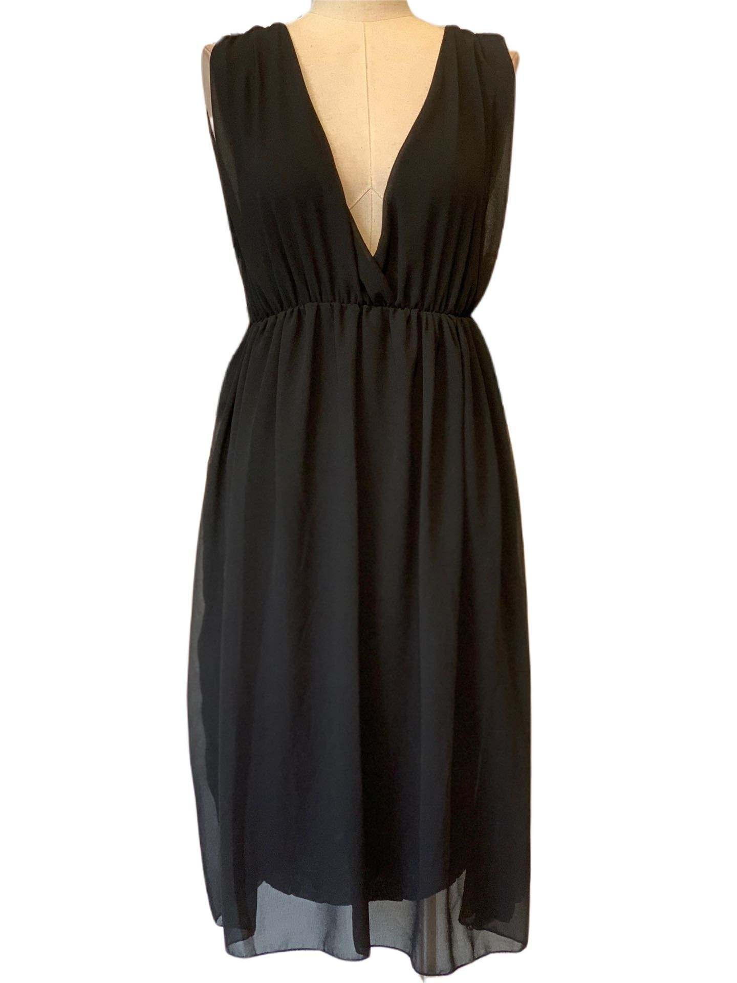 Emma Wu Design Vestido Midi 3873 en Gasà Color Rosa Claro sin Mangas para Mujer Elegante y Detallado