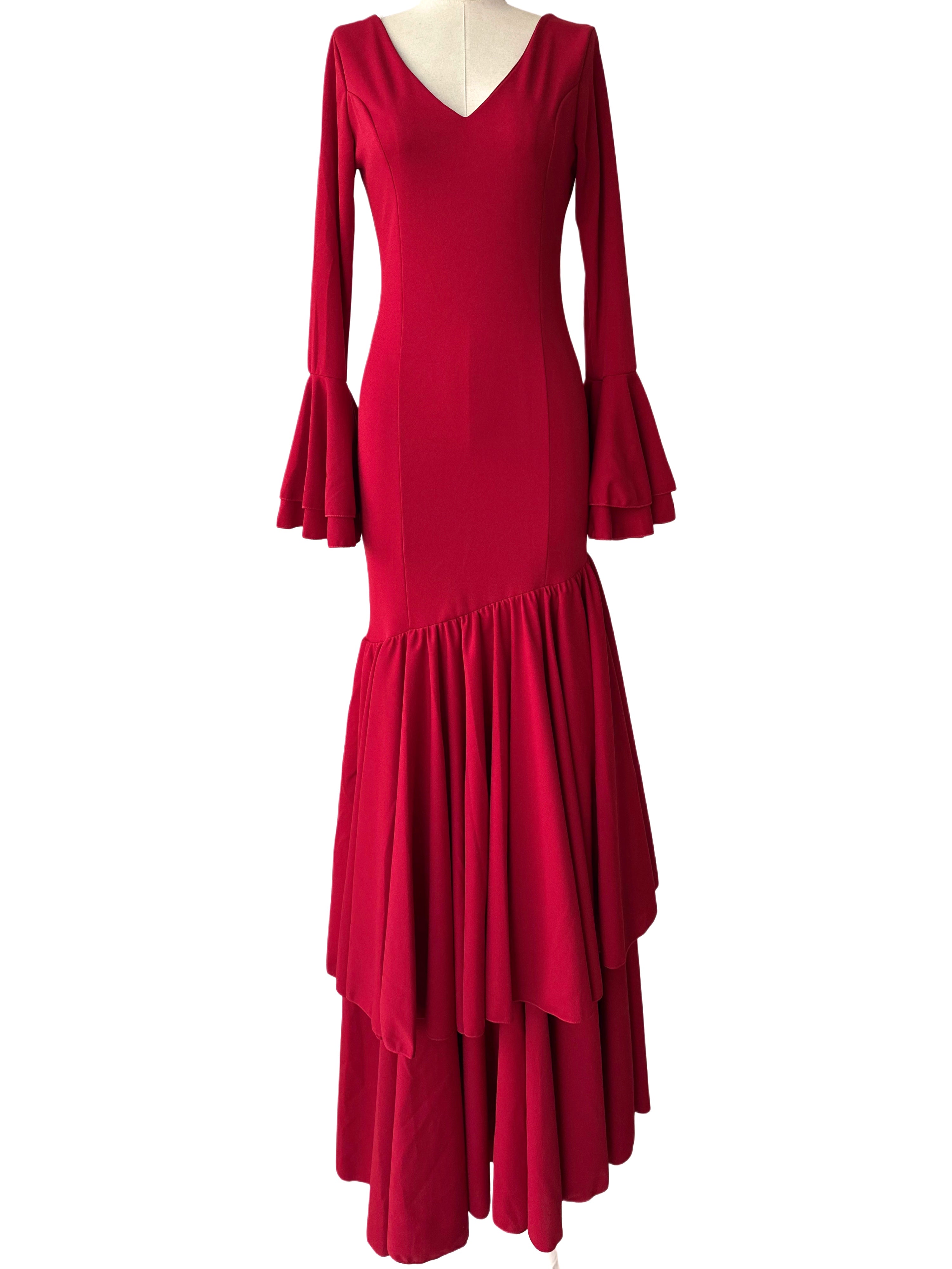 COSTUMES DE FLAMENCO FOIRE D'AVRIL &amp; FLAMENCO LICRA EM246 EMMA WU DESIGN FLAMENCO
