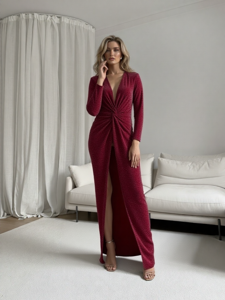 Emma Wu Design Vestido Largo Brillo 23010 Elegante y Sofisticado con Diseño Único y Versátil para Ocasiones Especiales