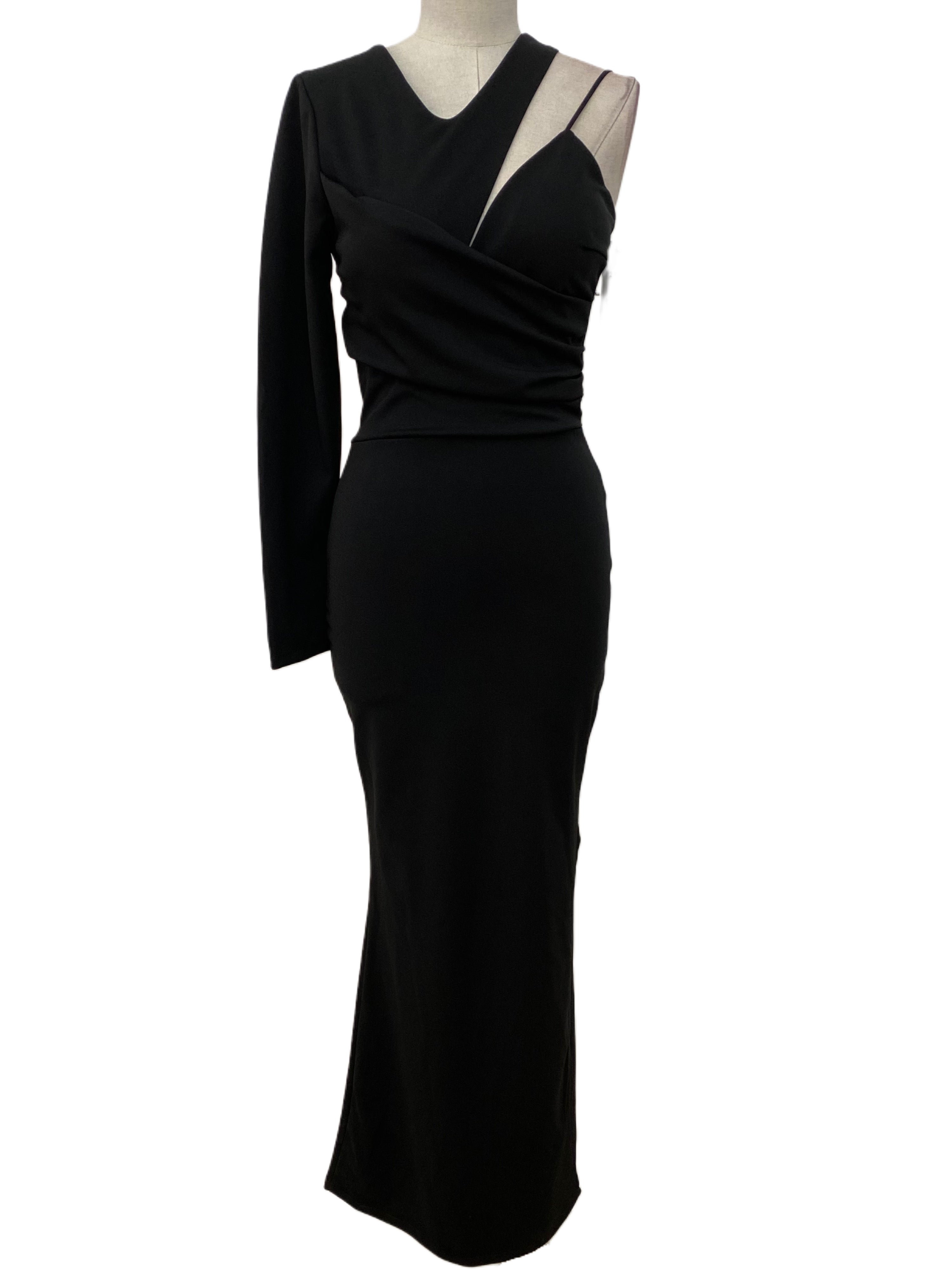 Emma Wu Design Vestido Largo 23022 en Crepe Scuba Elegante y Sofisticado para Mujer