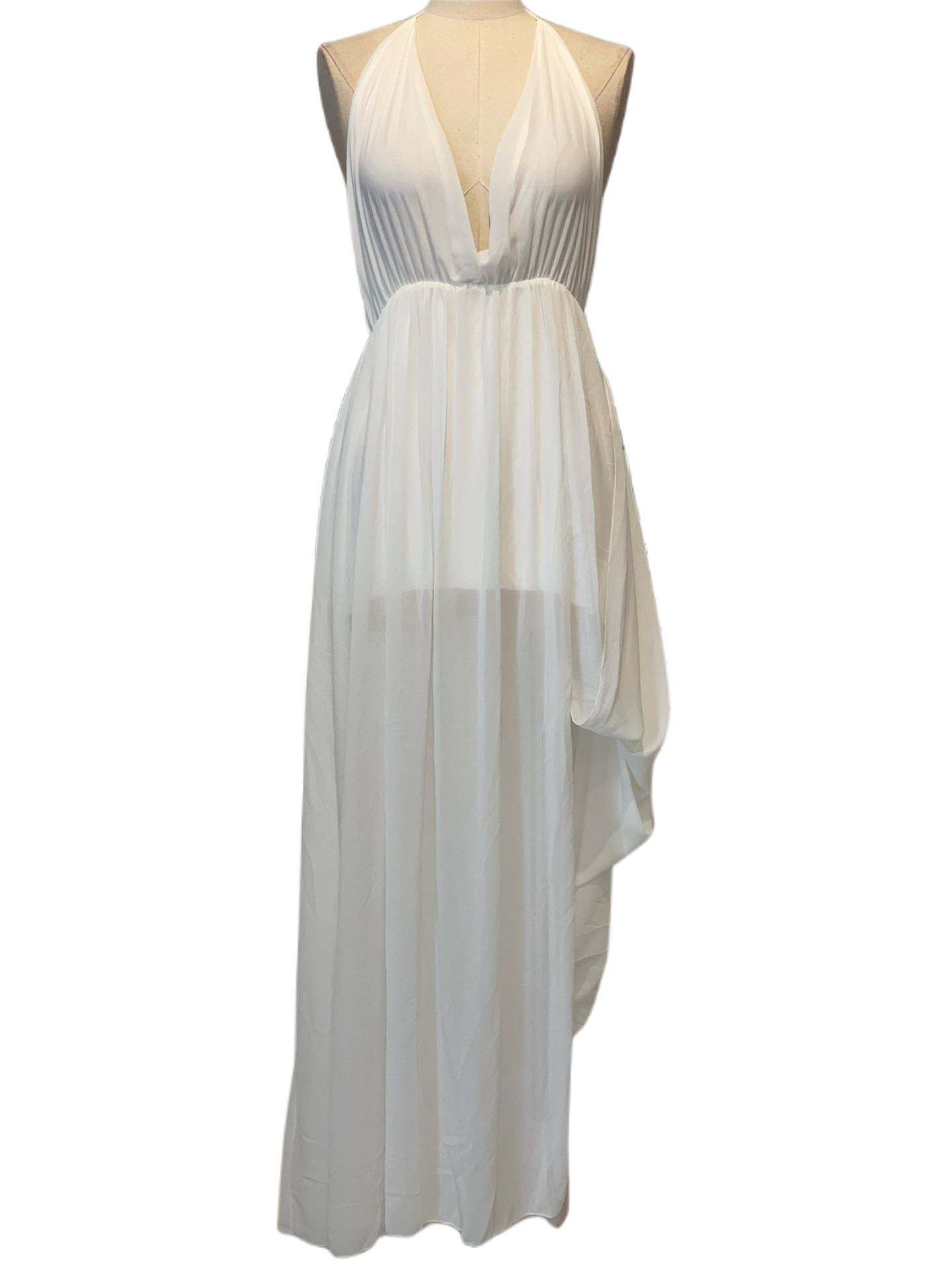 Emma Wu Design Vestido Largo 17499 de Gasa Elegante y Sofisticado para Mujer