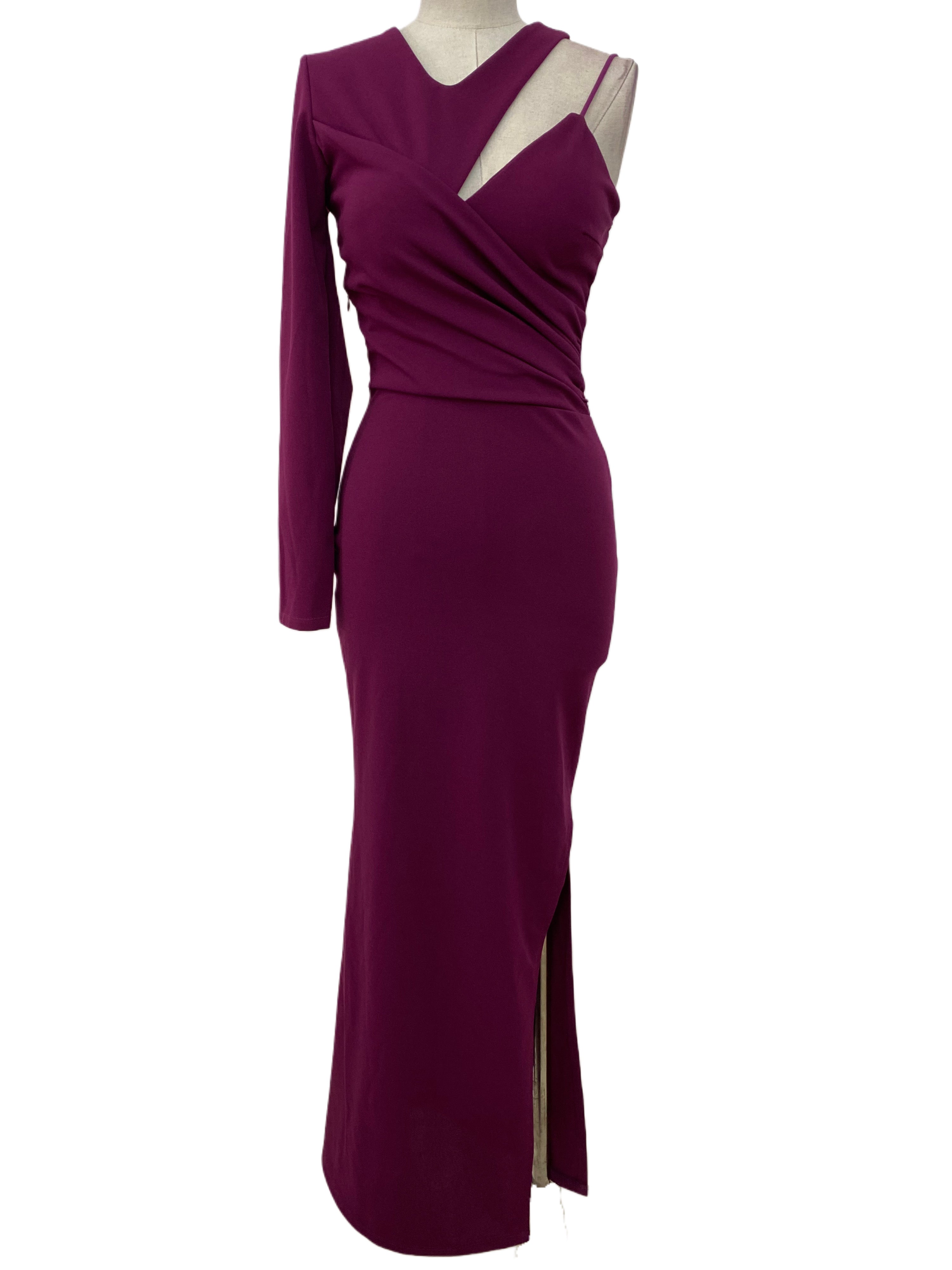 Emma Wu Design Vestido Largo 23022 en Crepe Scuba Elegante y Sofisticado para Mujer