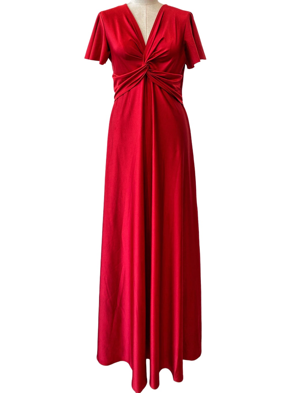 VESTIDO LARGO ELÁSTICO BRILLANTE 6242 - Emma Wu Design