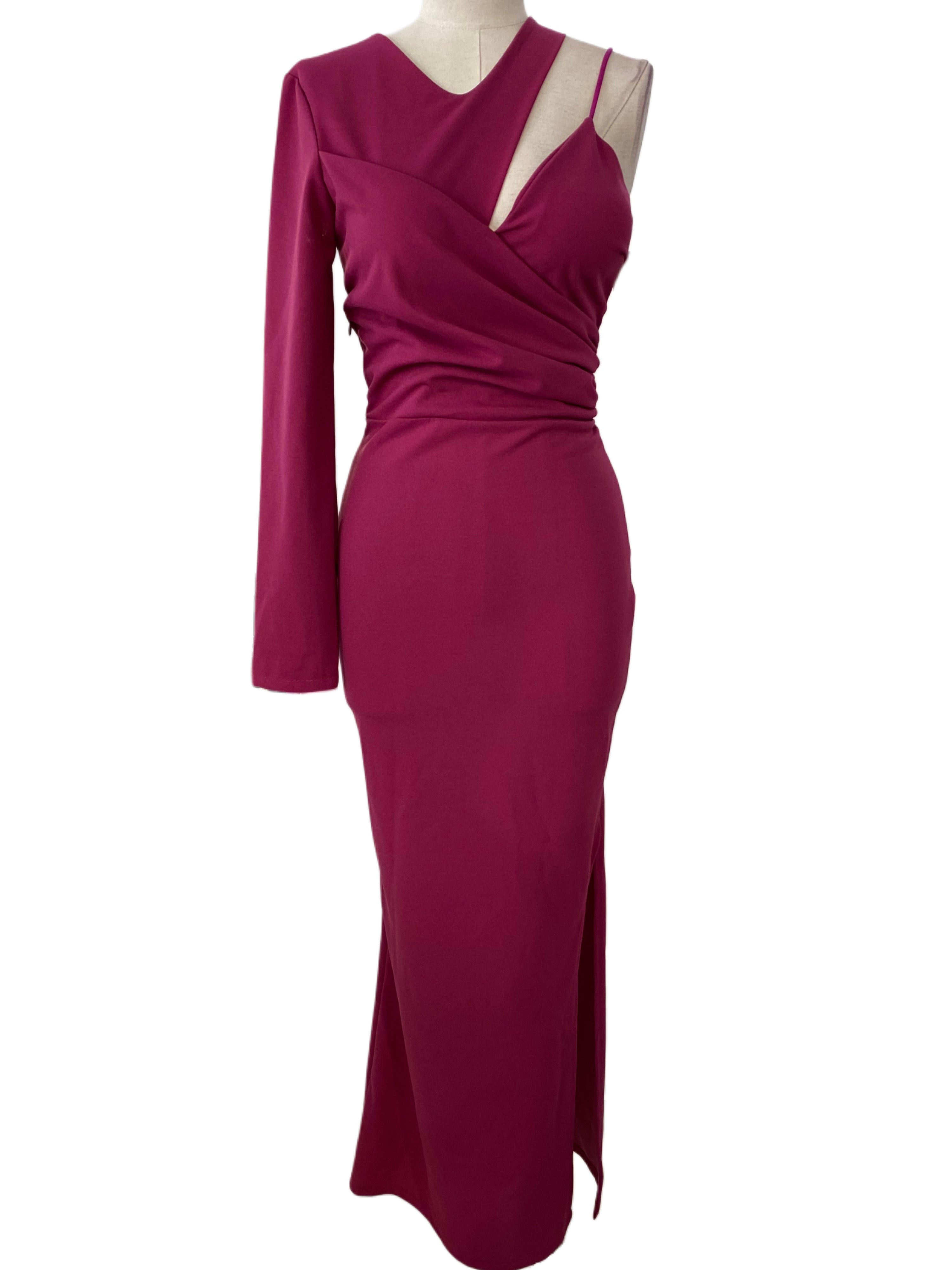 Emma Wu Design Vestido Largo 23022 en Crepe Scuba Elegante y Sofisticado para Mujer