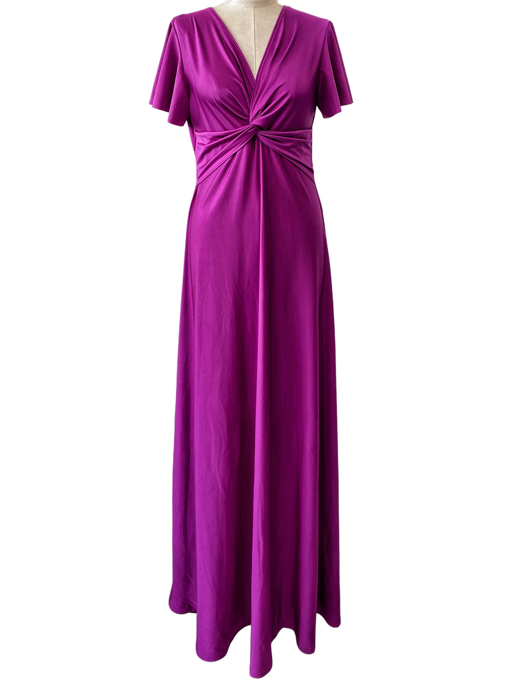 VESTIDO LARGO ELÁSTICO BRILLANTE 6242 - Emma Wu Design