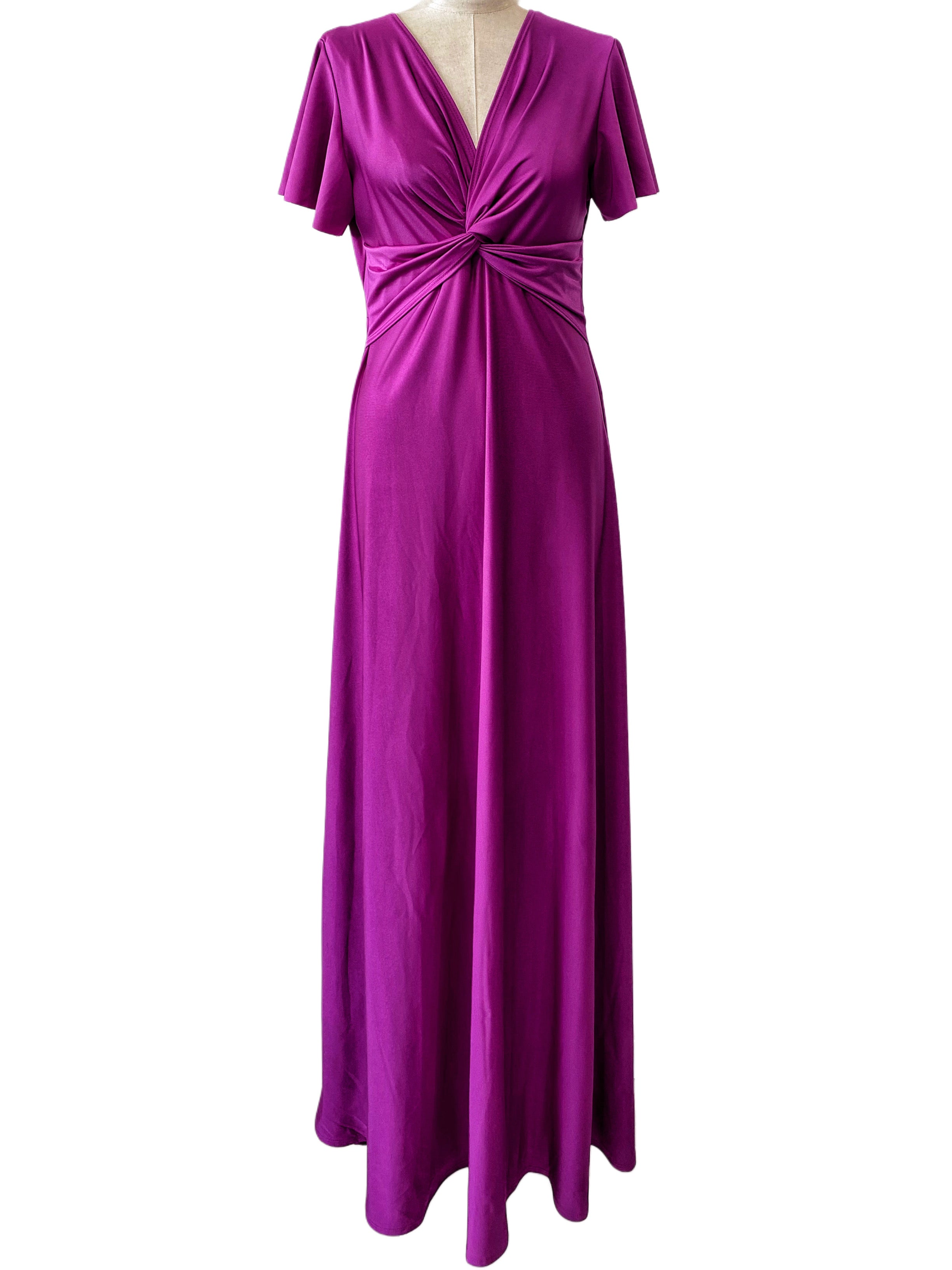 VESTIDO LARGO ELÁSTICO BRILLANTE 6242 - Emma Wu Design