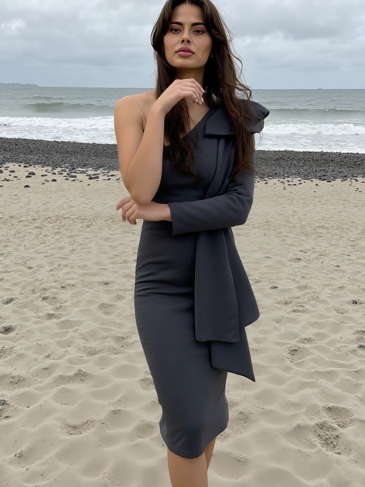 VESTIDO MIDI 23118  - Emma Wu Design