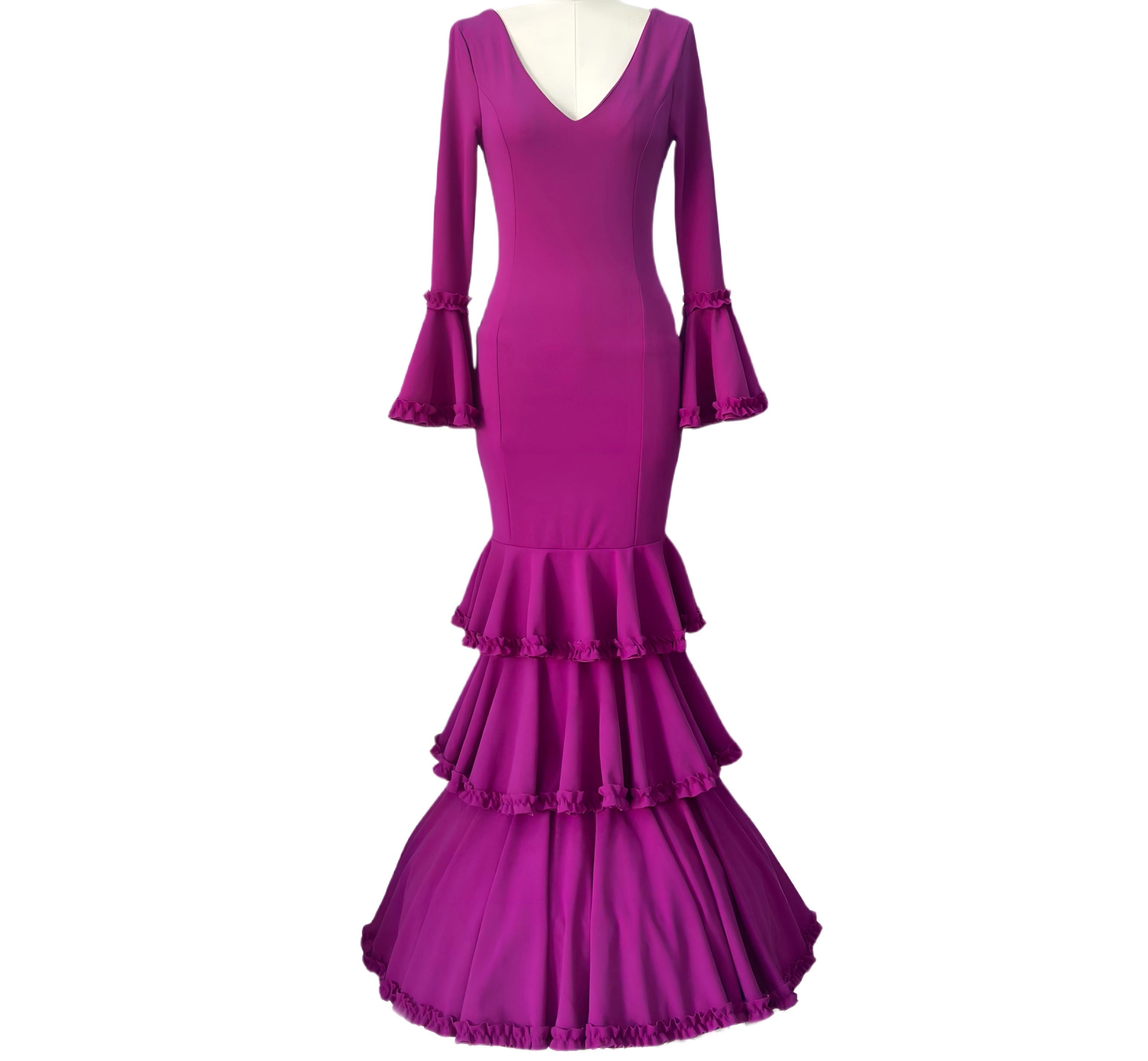 COSTUMES DE FLAMENCO FOIRE D'AVRIL &amp; FLAMENCO LICRA EM222 EMMA WU DESIGN FLAMENCO