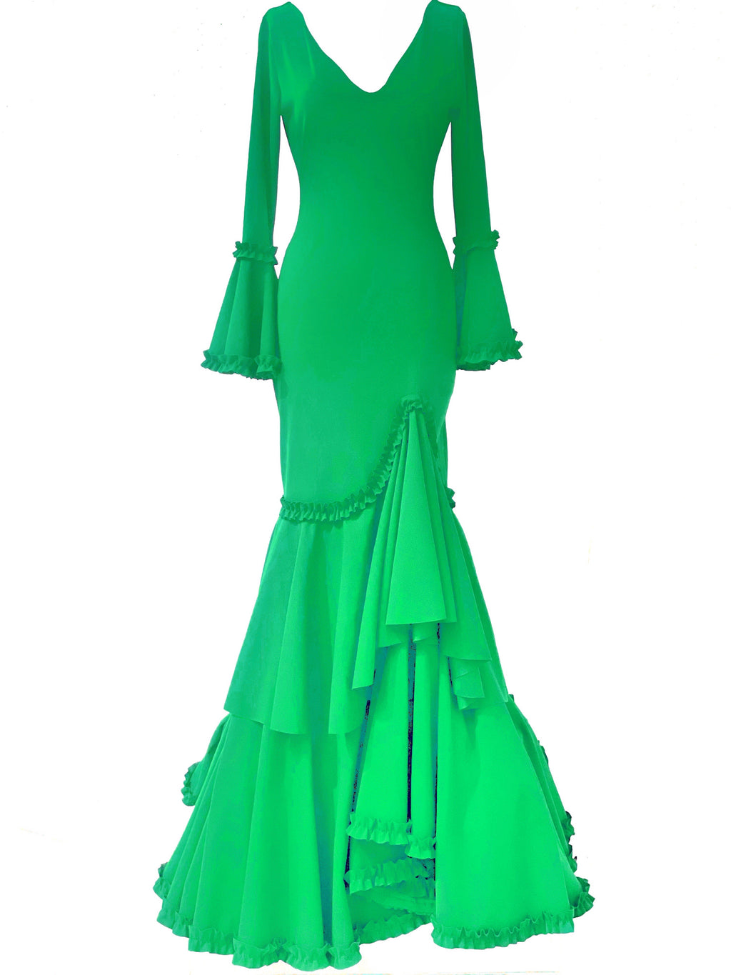 COSTUMES DE FLAMENCO POUR LA FOIRE D'AVRIL &amp; FLAMENCO LICRA EM229 EMMA WU DESIGN FLAMENCO