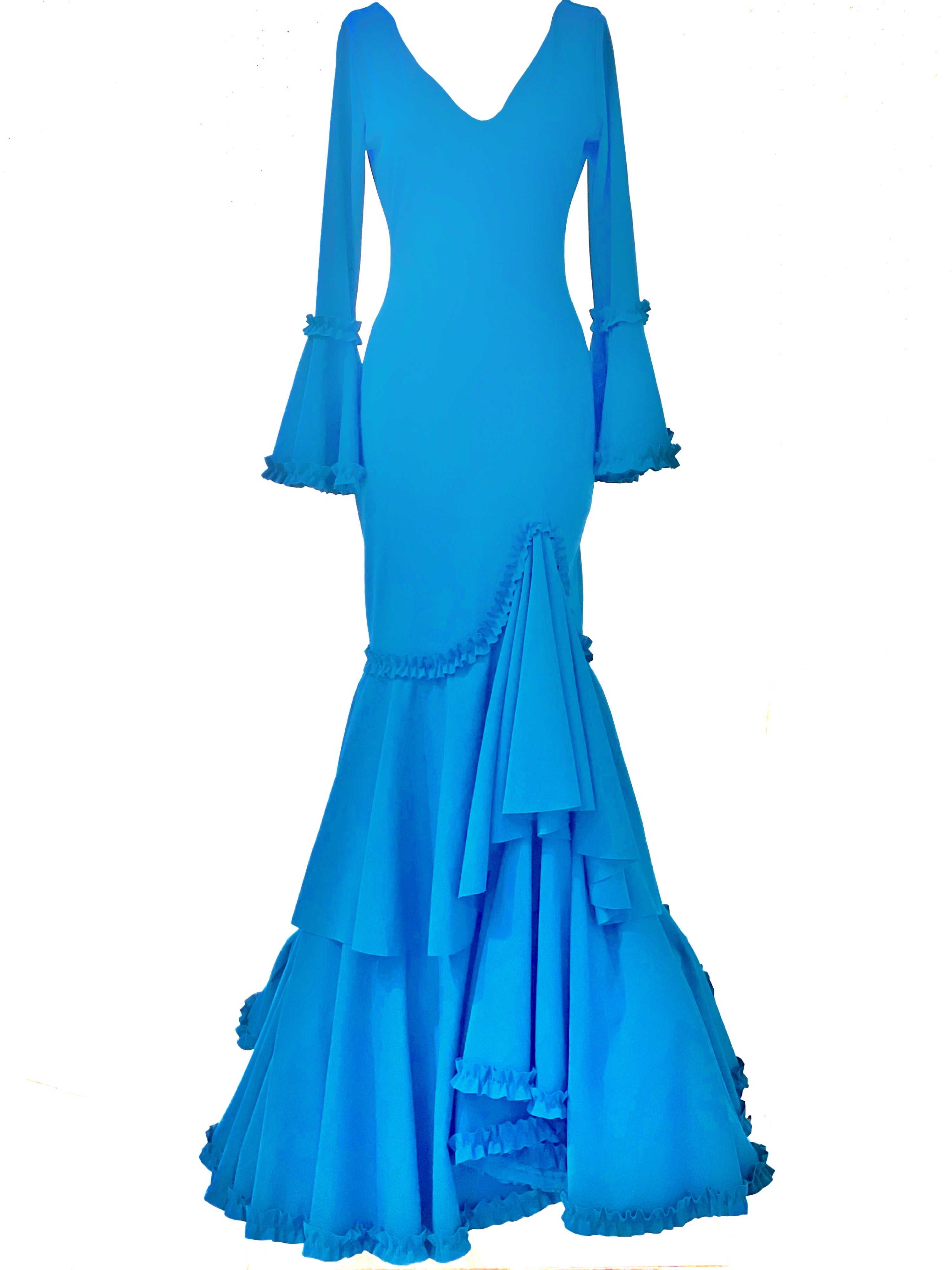 COSTUMES DE FLAMENCO POUR LA FOIRE D'AVRIL &amp; FLAMENCO LICRA EM229 EMMA WU DESIGN FLAMENCO