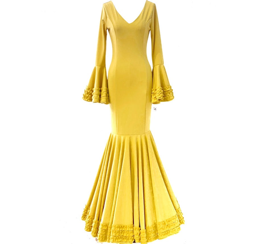 COSTUMES DE FLAMENCO POUR LA FOIRE D'AVRIL &amp; LYCRA FLAMENCO 7815 EMMA WU DESIGN FLAMENCO