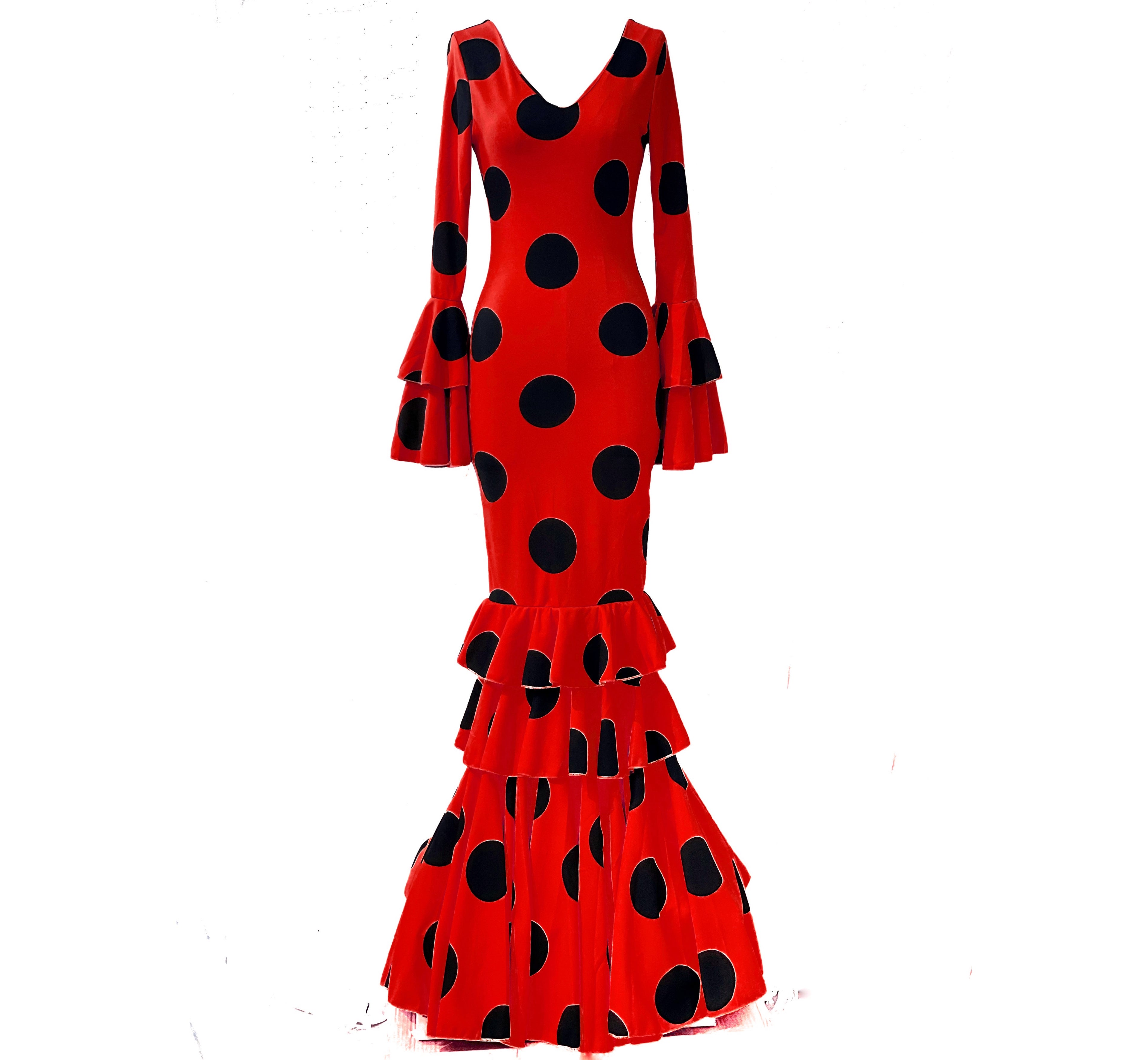 COSTUMES DE FLAMENCO POUR LA FOIRE D'AVRIL &amp; LYCRA FLAMENCO 21045 EMMA WU DESIGN FLAMENCO