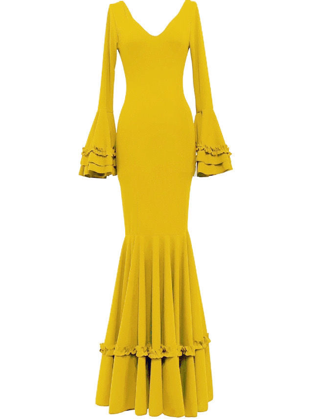 COSTUMES DE FLAMENCO POUR LA FOIRE D'AVRIL &amp; LYCRA FLAMENCO 7817 EMMA WU DESIGN FLAMENCO