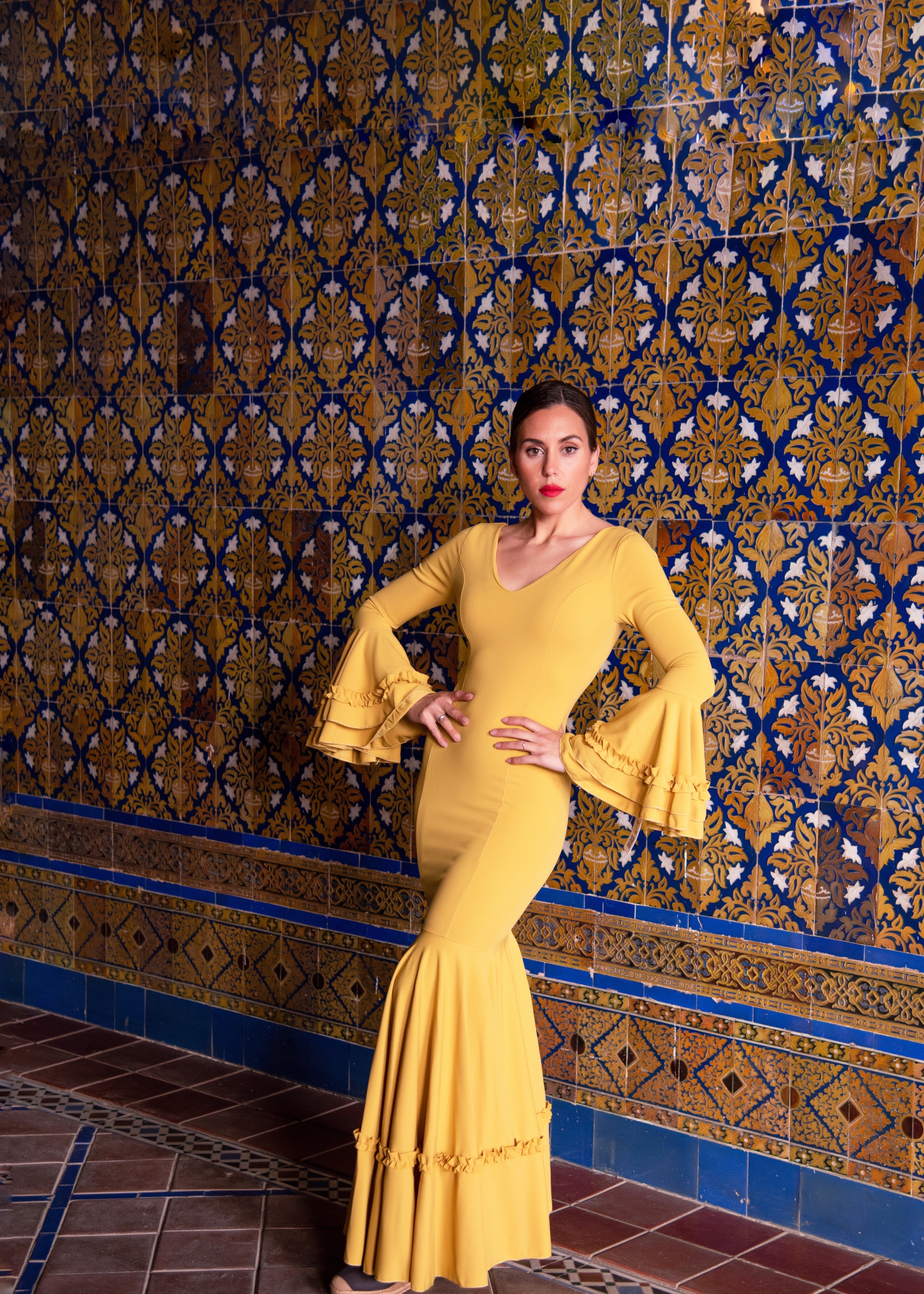 COSTUMES DE FLAMENCO POUR LA FOIRE D'AVRIL &amp; LYCRA FLAMENCO 7817 EMMA WU DESIGN FLAMENCO