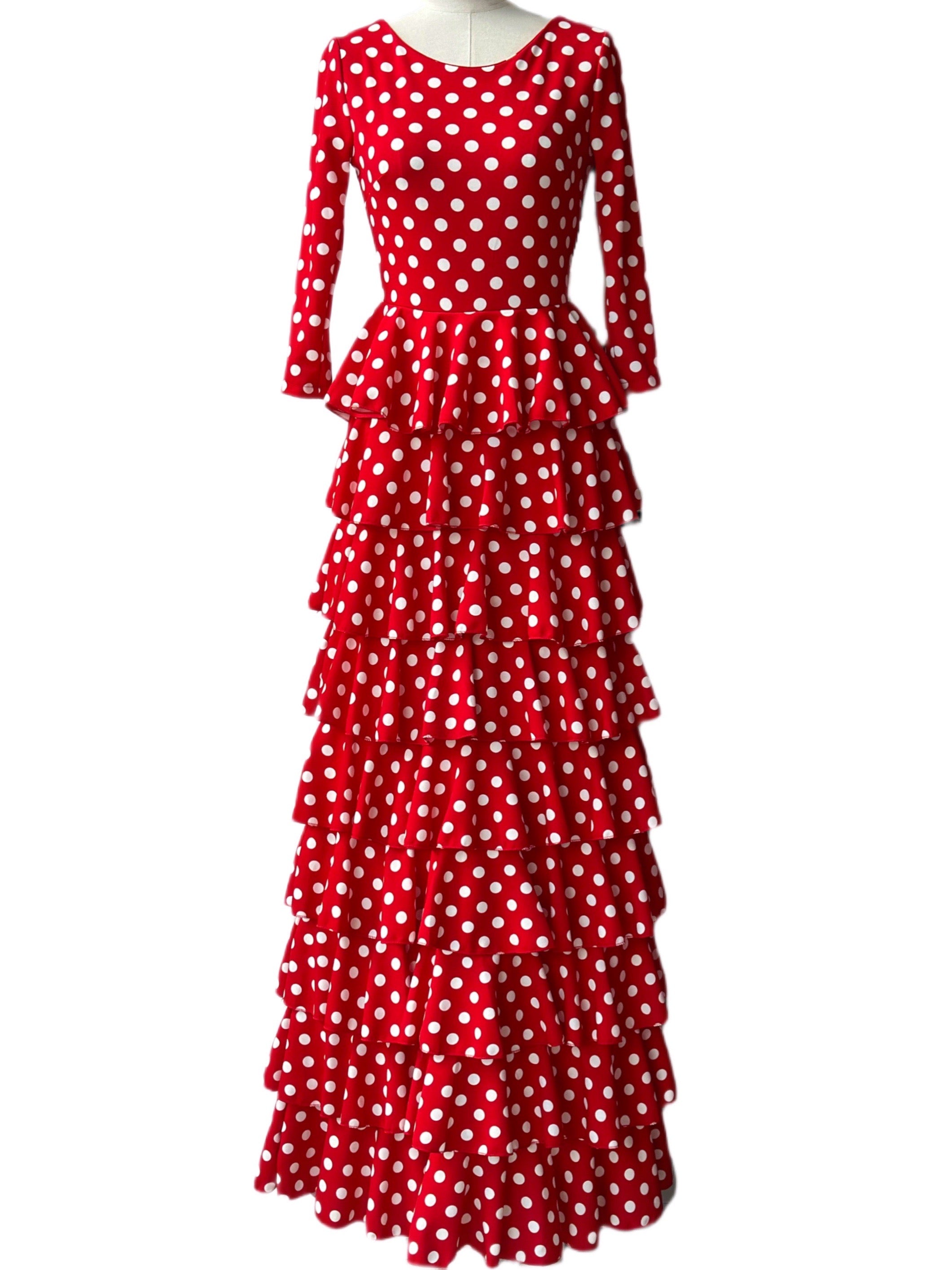 COSTUMES DE FLAMENCO POUR LA FOIRE D'AVRIL &amp; FLAMENCO LICRA EM227S EMMA WU DESIGN FLAMENCO