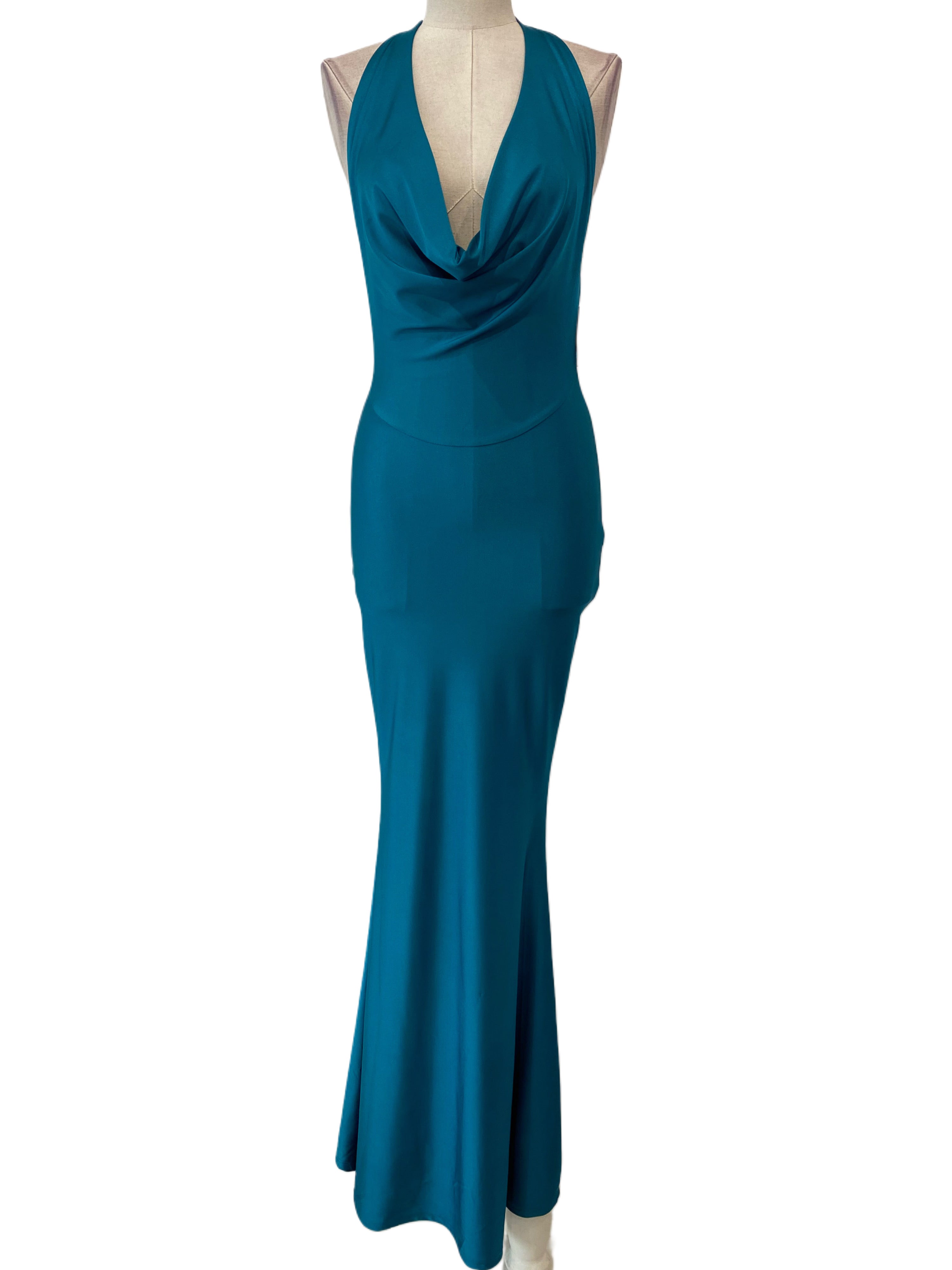 Emma Wu Design Vestido Largo Elástico Brillante 23917 Elegante y Duradero para Ocasiones Especiales 85% Poliéster 15% Elastano
