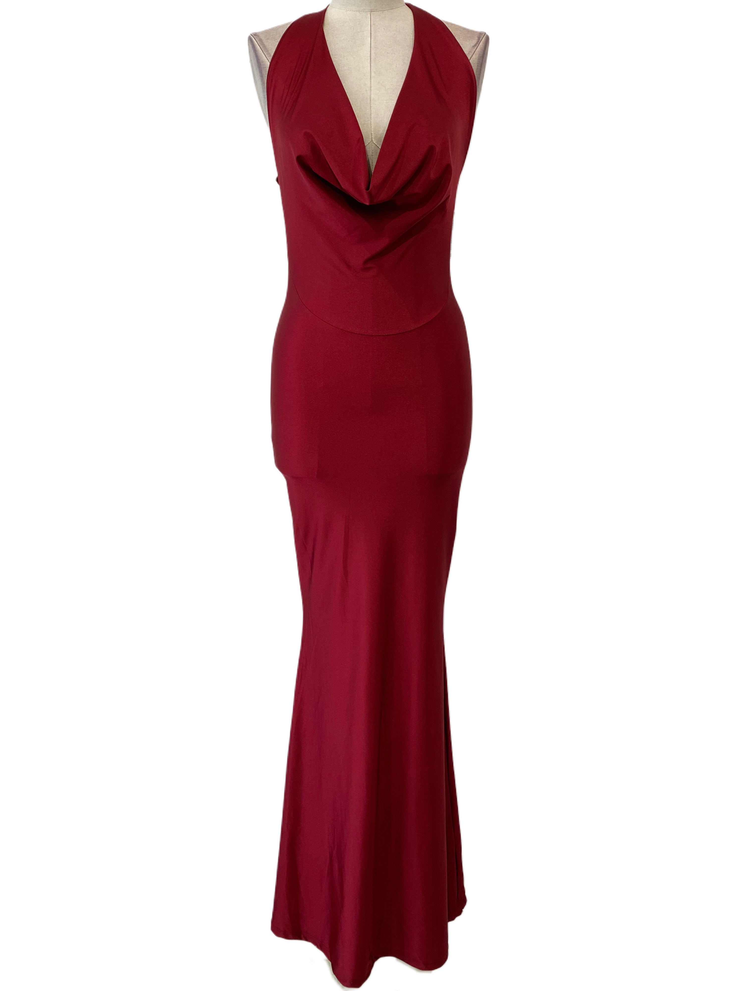 Emma Wu Design Vestido Largo Elástico Brillante 23917 Elegante y Duradero para Ocasiones Especiales 85% Poliéster 15% Elastano