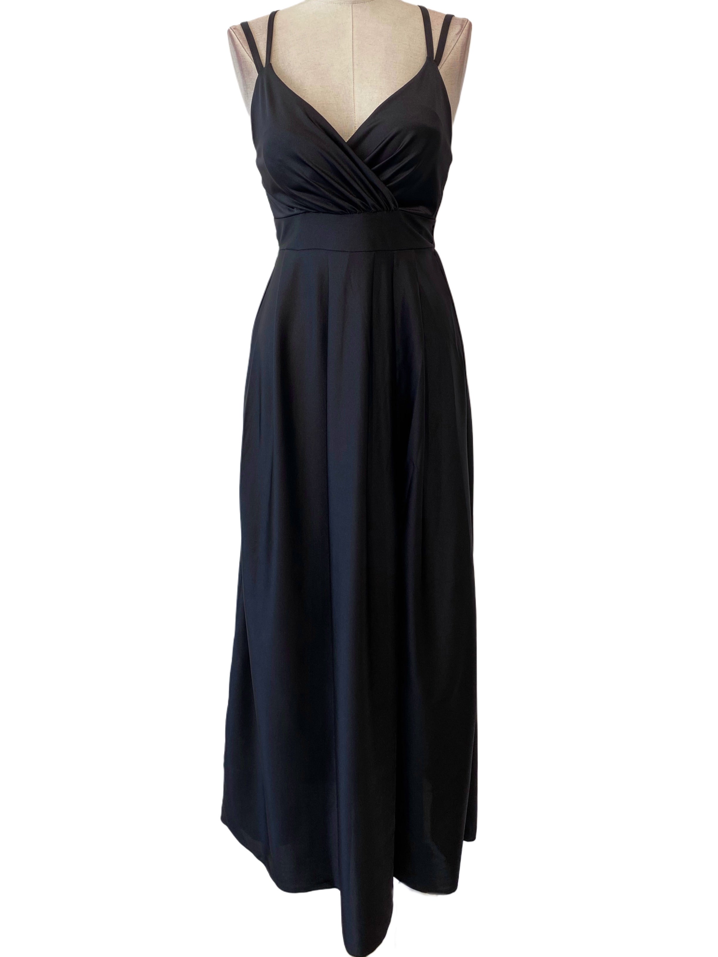 VESTIDO LARGO ELÁSTICO BRILLANTE 5034