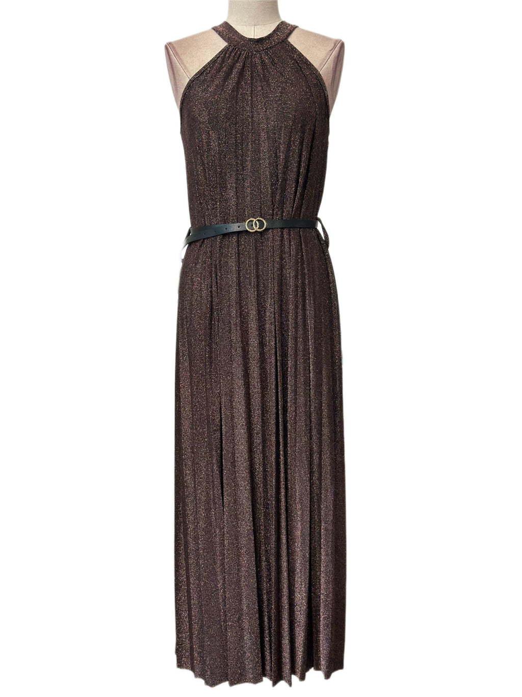 Emma Wu Design Vestido Largo 4737 con Brillo Diamante Elegante y Plisado para Mujer