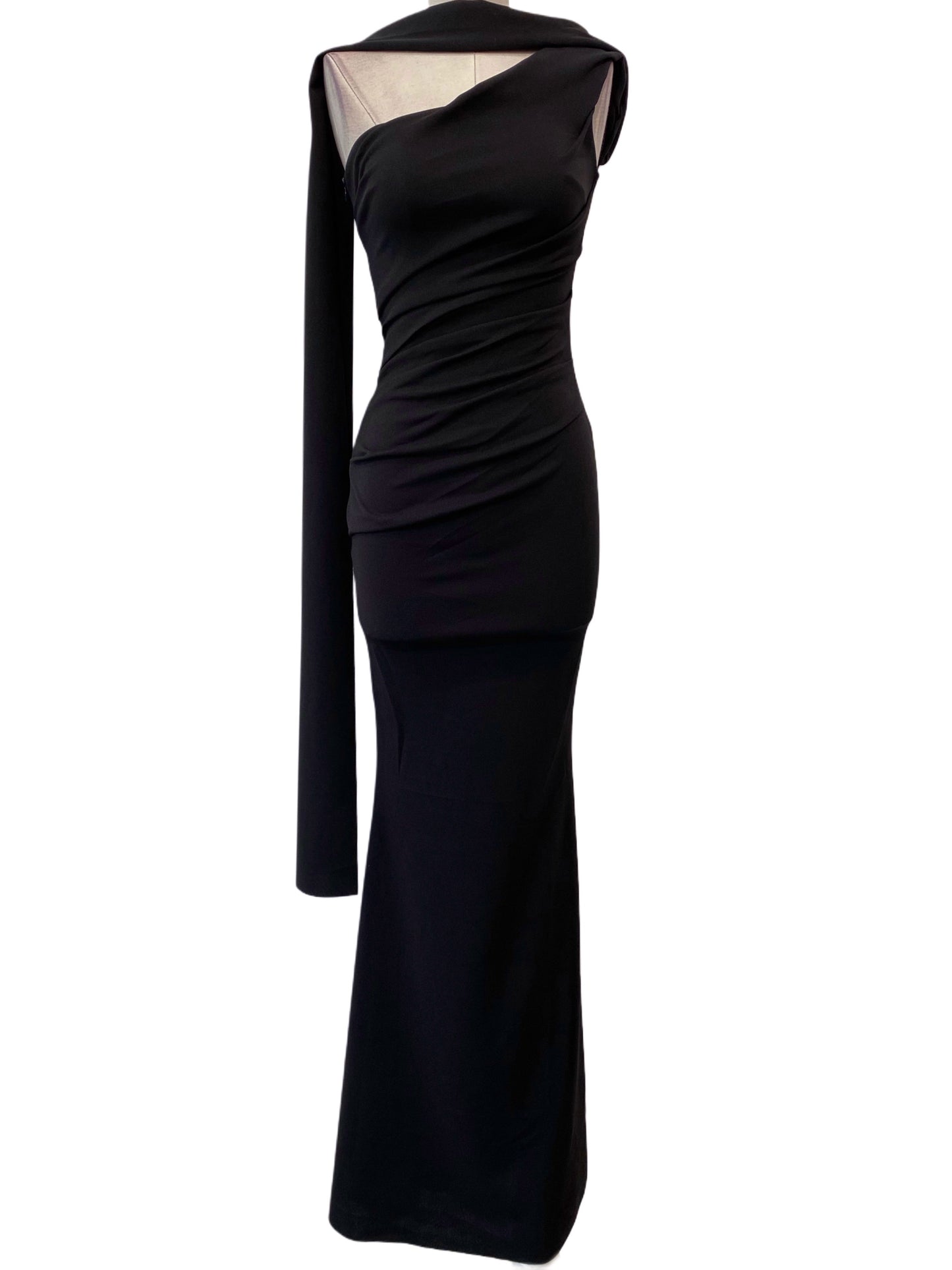 VESTIDO LARGO ELÁSTICO BRILLANTE - Emma Wu - 23917
