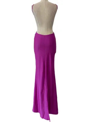 VESTIDO LARGO ELÁSTICO BRILLANTE 25081 - Emma Wu Design