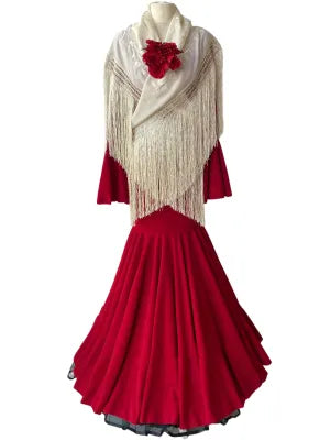 COSTUMES DE FLAMENCO FOIRE D'AVRIL &amp; FLAMENCO LICRA EM247 EMMA WU DESIGN FLAMENCO