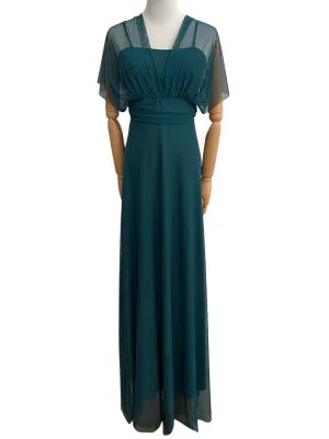 Emma Wu Design Vestido Largo 3776 Elegante Encaje Negro para Mujer Vestido Largo con Detalles de Encaje en la Parte Superior