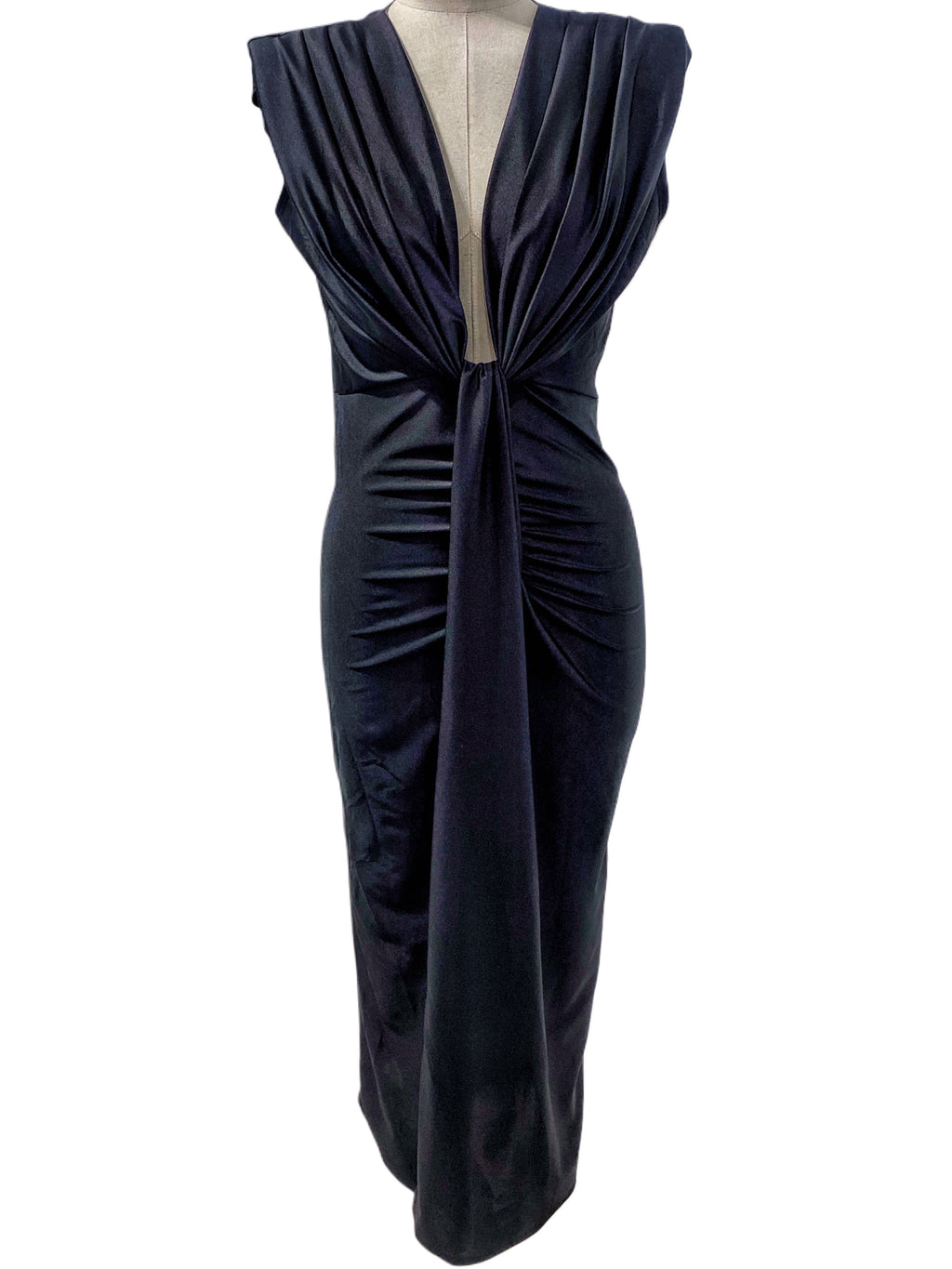 VESTIDO MIDI ELÁSTICO BRILLANTE 5484 - Emma Wu Design