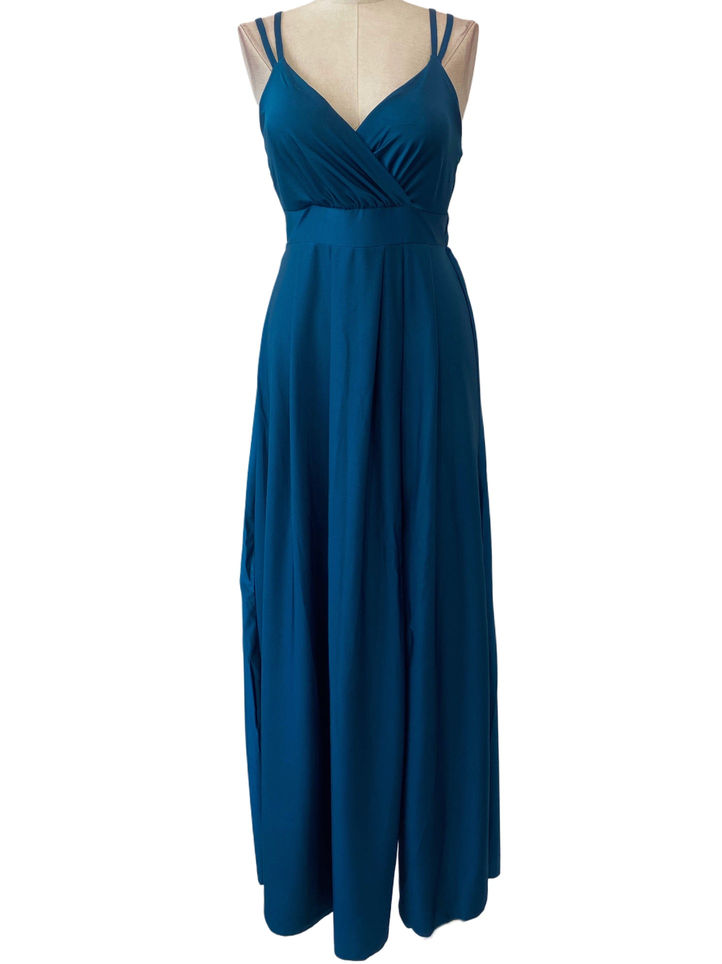 VESTIDO LARGO ELÁSTICO BRILLANTE 5034  - Emma Wu Design