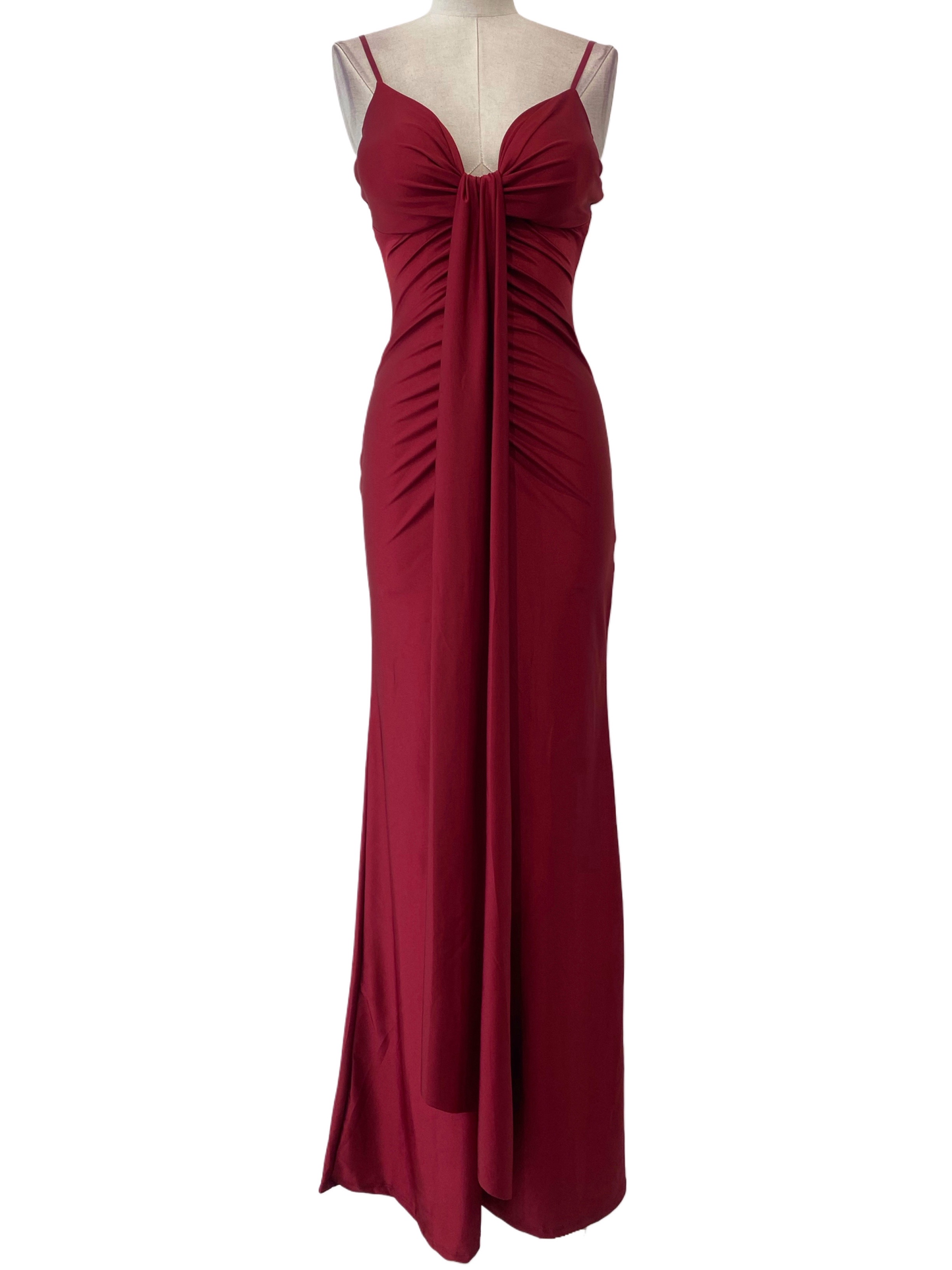 VESTIDO LARGO ELÁSTICO BRILLANTE - Emma Wu - 25088