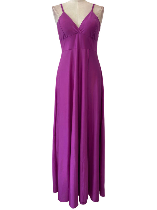 VESTIDO LARGO ELÁSTICO BRILLANTE - Emma Wu - 6241
