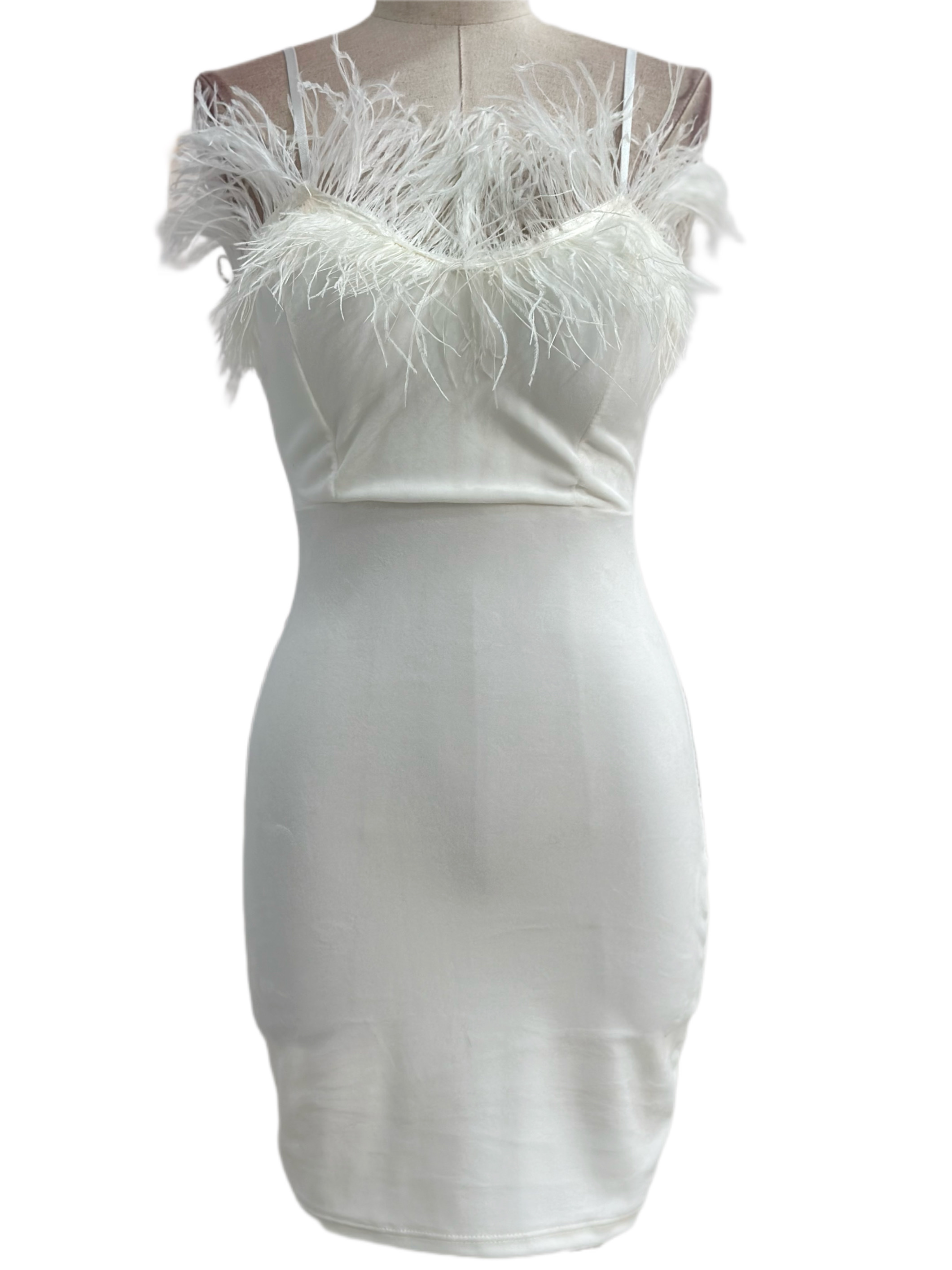 ROBE À PLUMES 22256 - Emma Wu Design