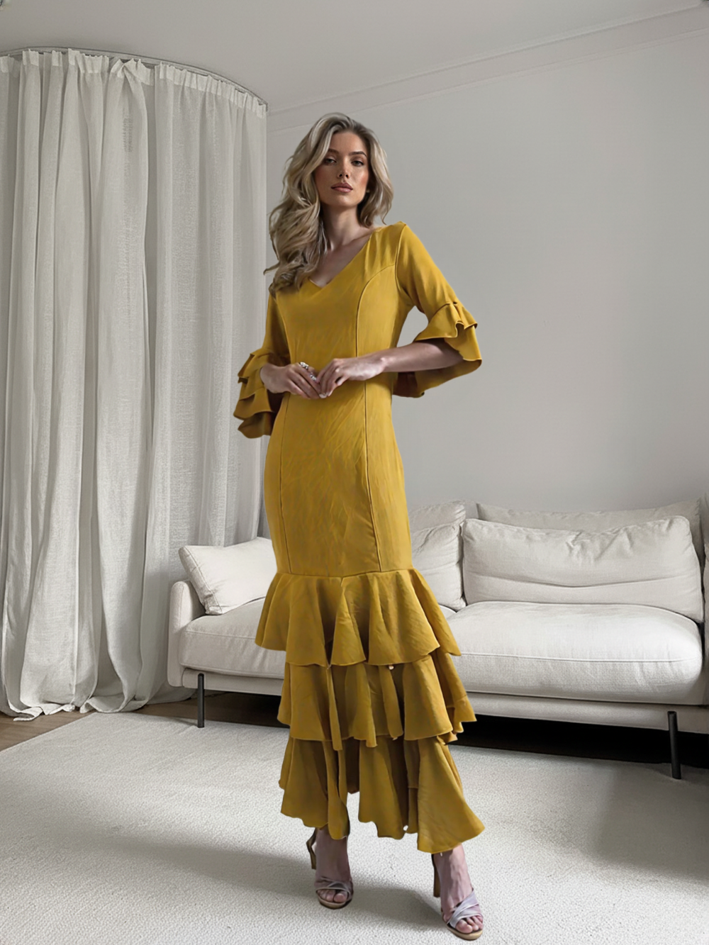 TRAJE FLAMENCO EMMA WU DESIGN X VESTIDO FLAMENCA DE LICRA REF:4794