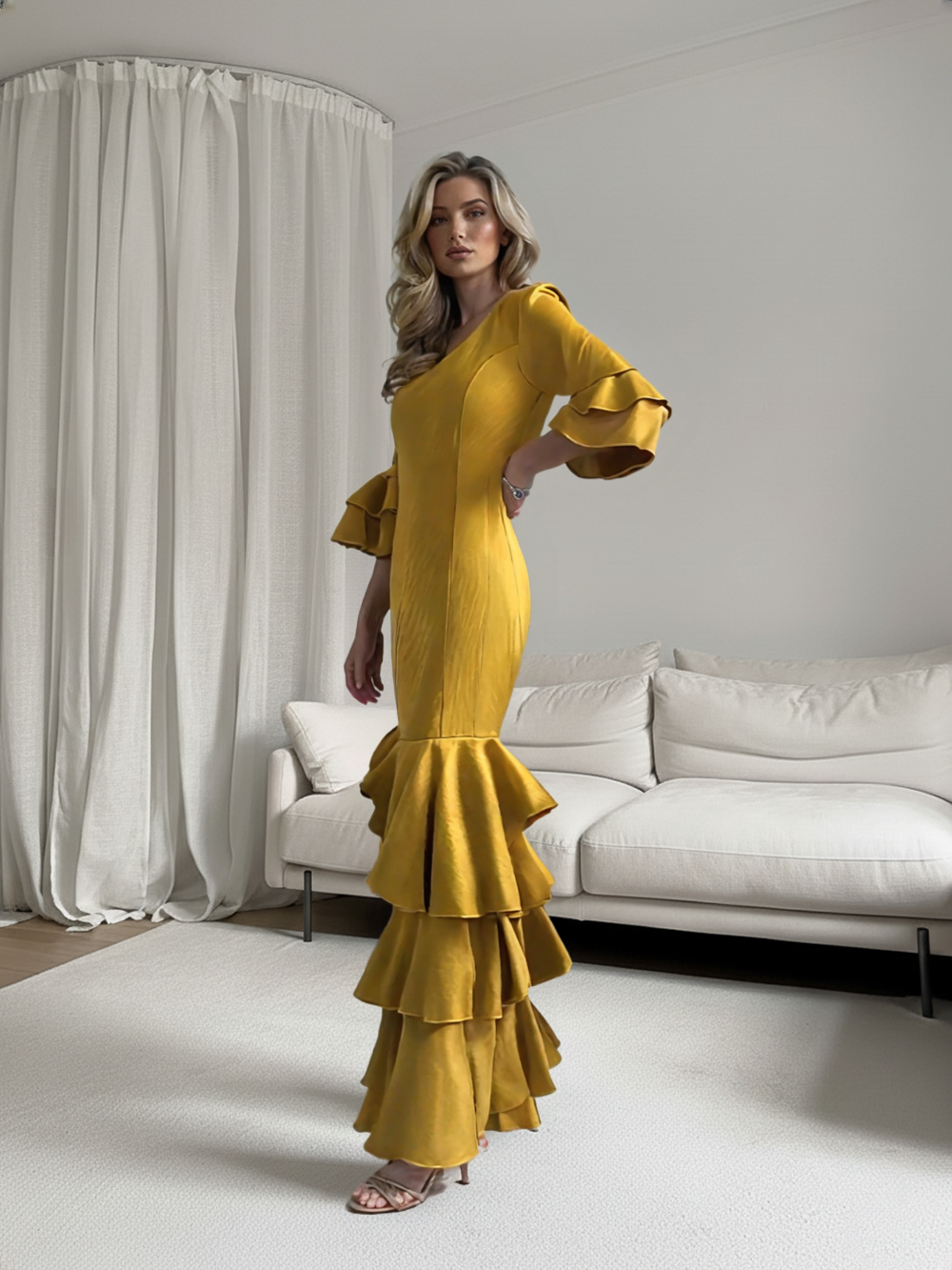 TRAJE FLAMENCO EMMA WU DESIGN X VESTIDO FLAMENCA DE LICRA REF:4794