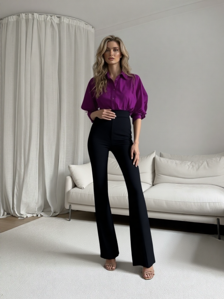 PANTALÓN TIRO ALTO 3782 - Emma Wu Design